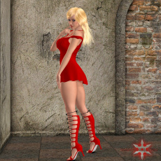 обоя 3д графика, fantasy , фантазия, девушка, взгляд