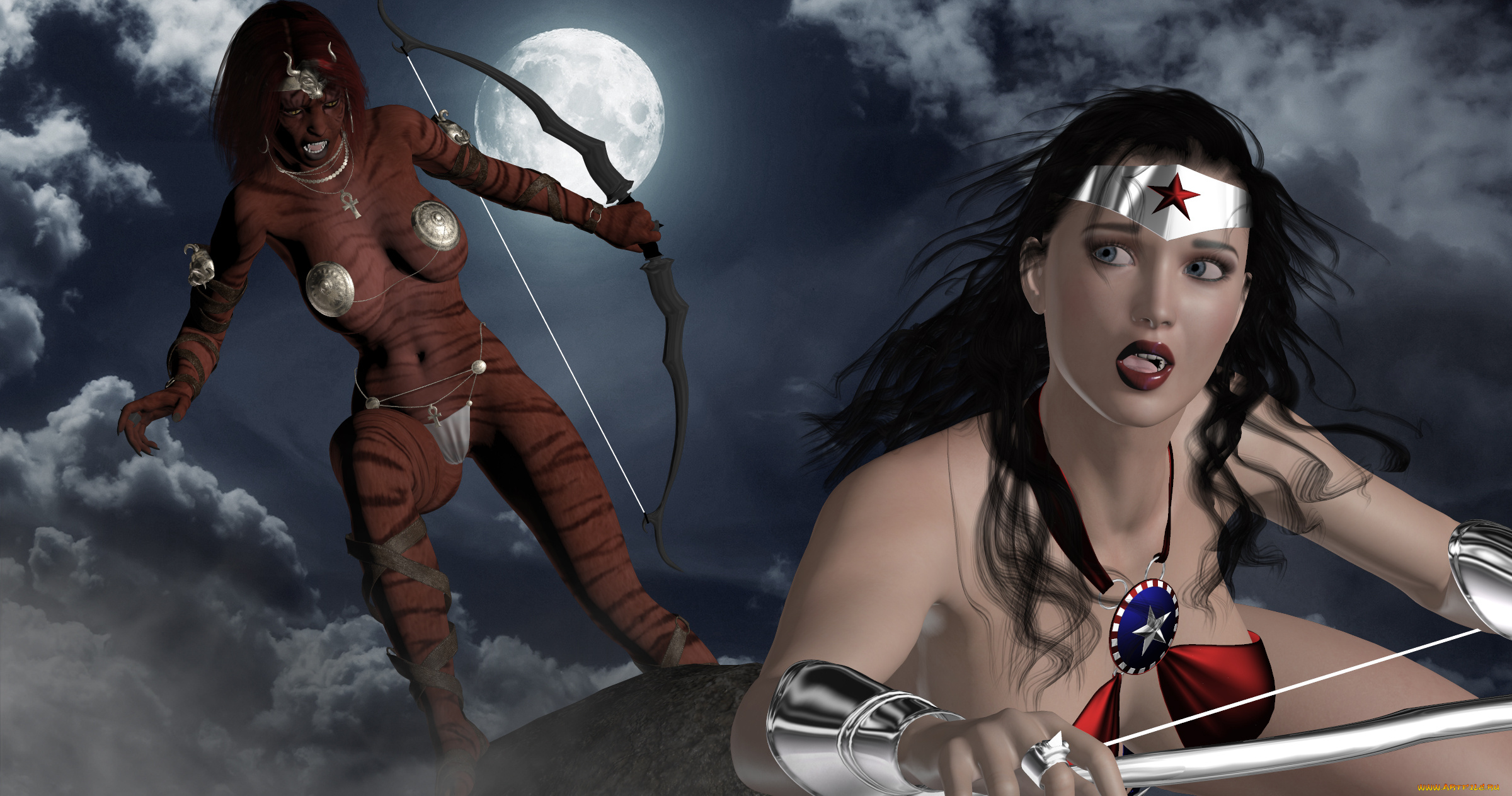 3д, графика, fantasy, , фантазия, девушка, супермен