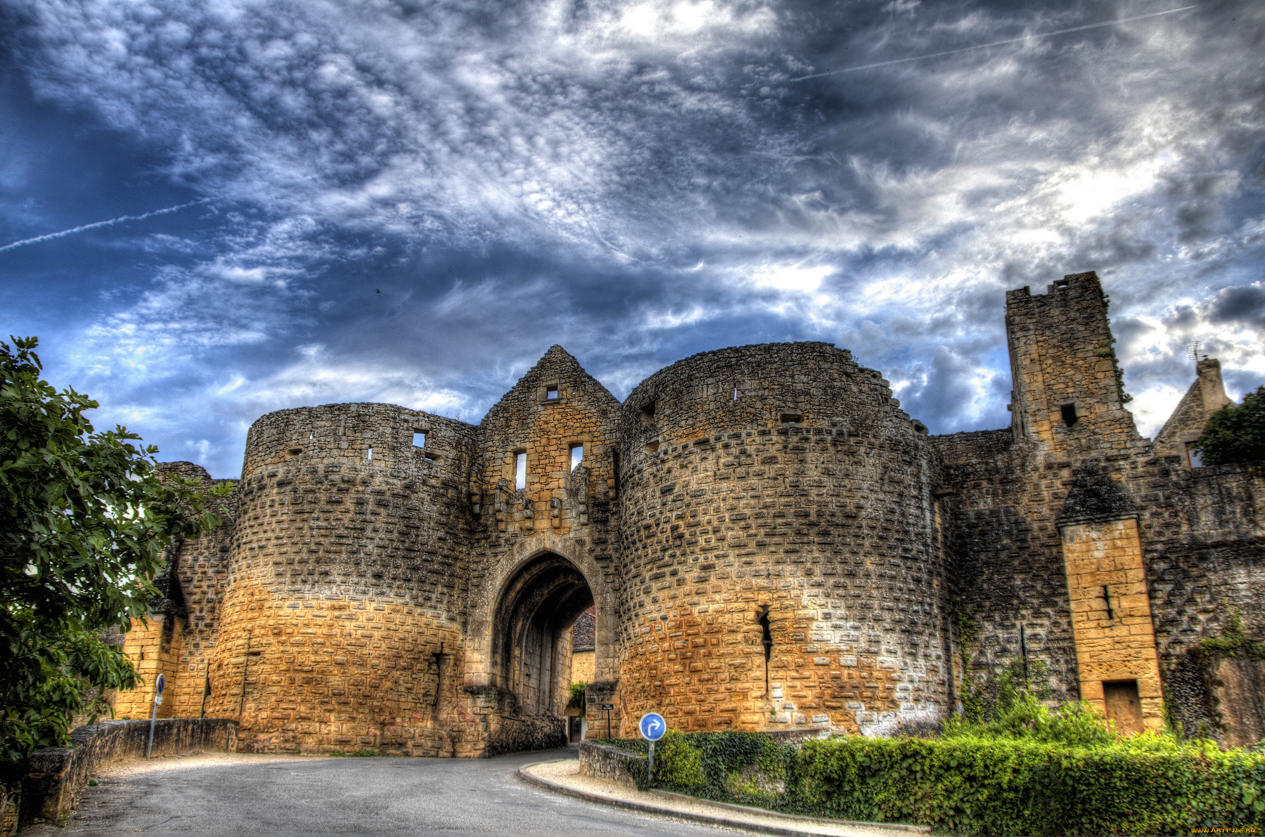 франция, , , домм, города, -, дворцы, , замки, , крепости, крепость, домм, франция