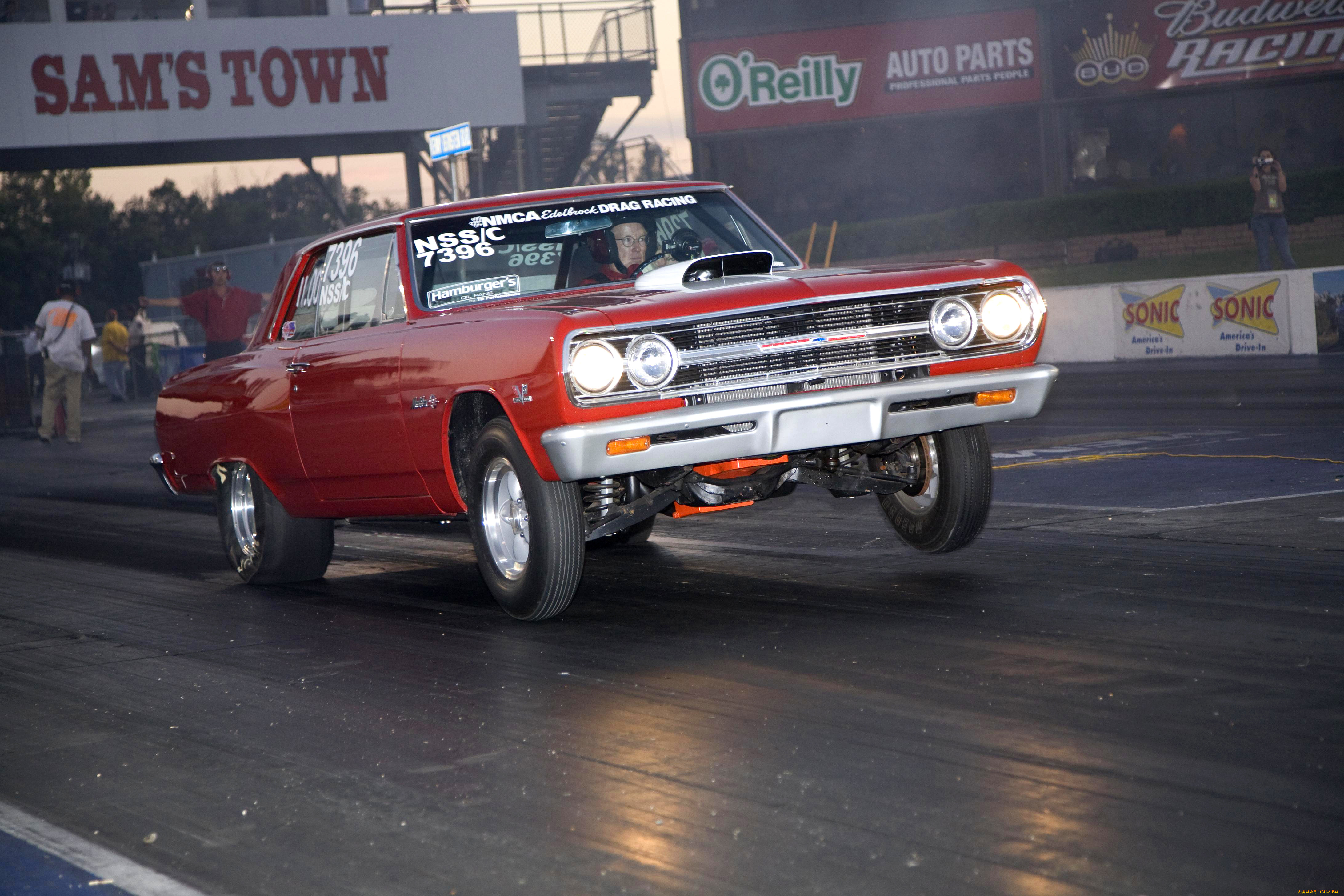 chevrolet, chevelle, malibu, z-16, tribute, nss, mark, iv, 396, 1965, спорт, drag, racing, chevrolet, chevelle, z-16, tribute, 1965, старт, ускорение, красный, отрыв