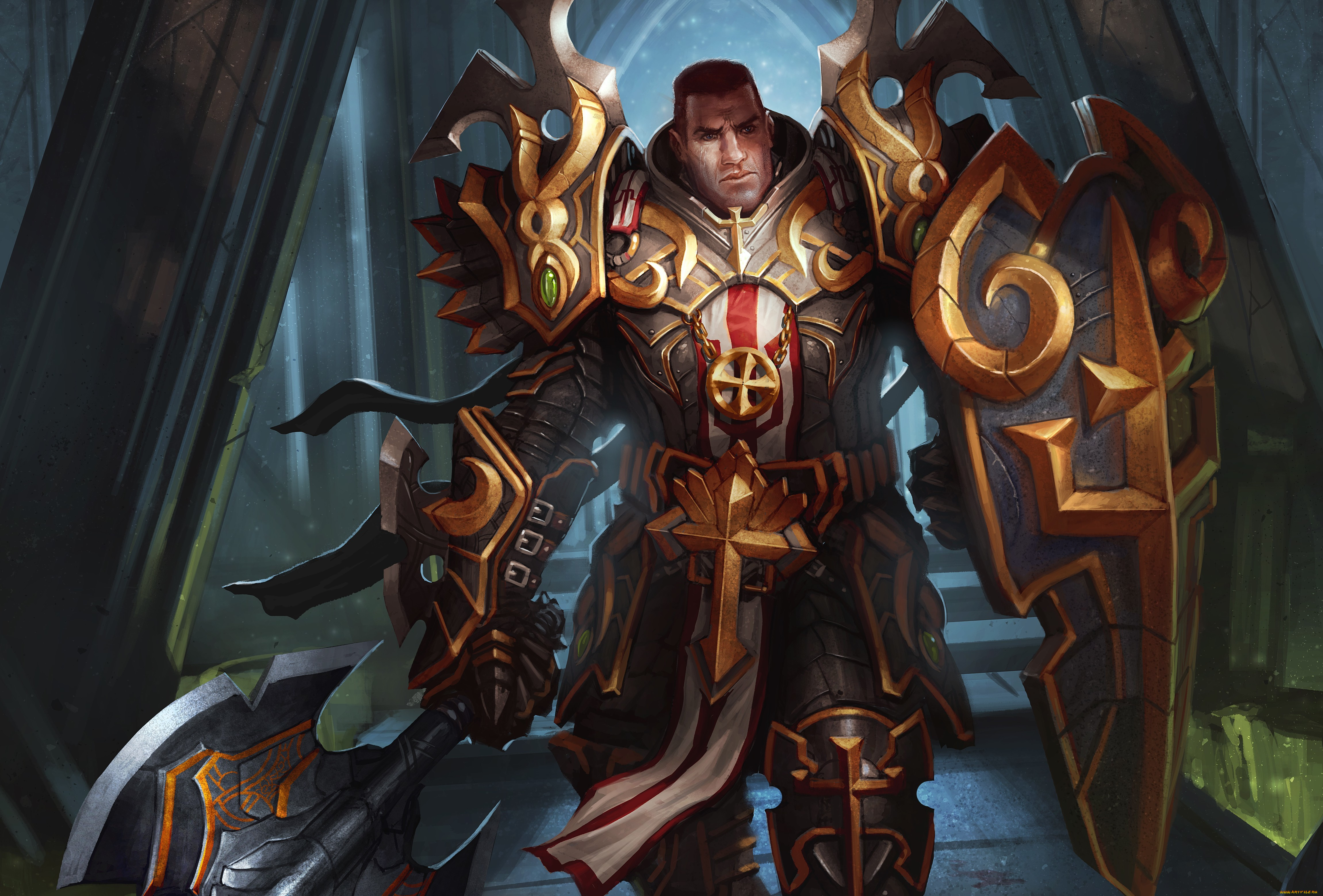 видео, игры, diablo, iii, reaper, of, souls, diablo, iii, щит, секира, оружие, мужчина, воин