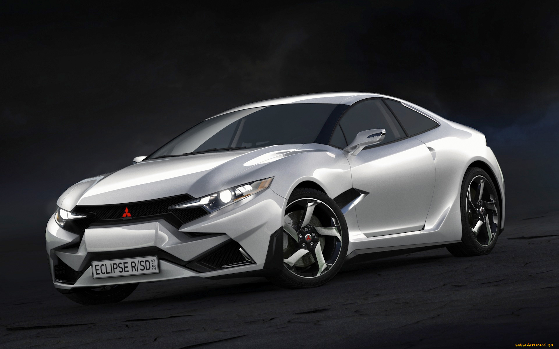 автомобили, 3д, mitsubishi