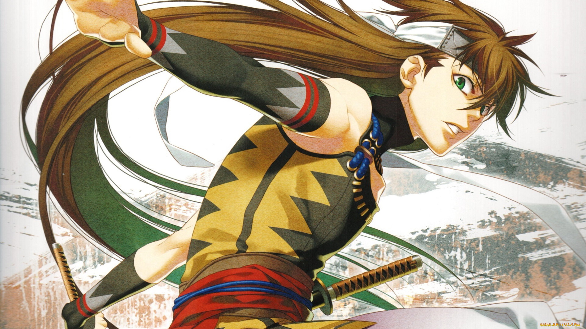 аниме, hakuouki, toudou, heisuke