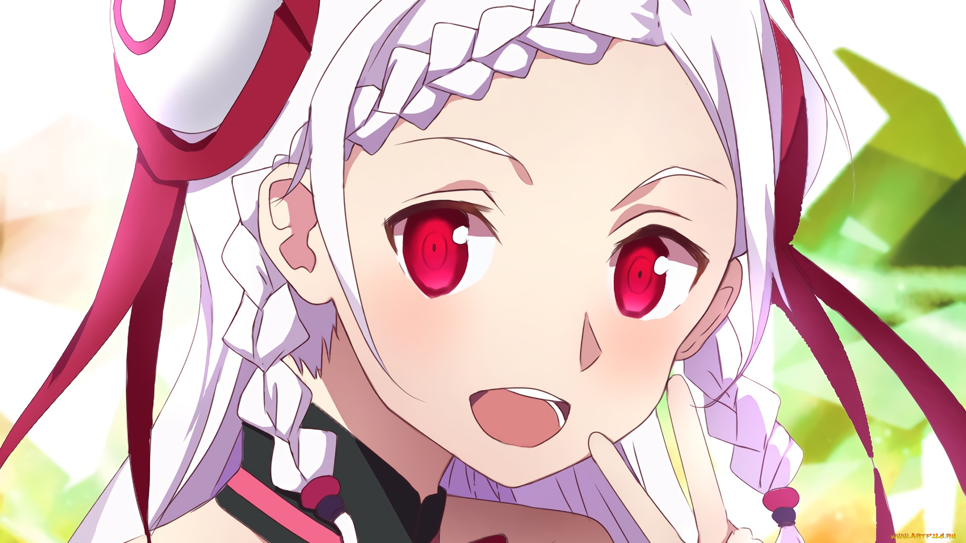 аниме, sword, art, online, девушка, взгляд, фон