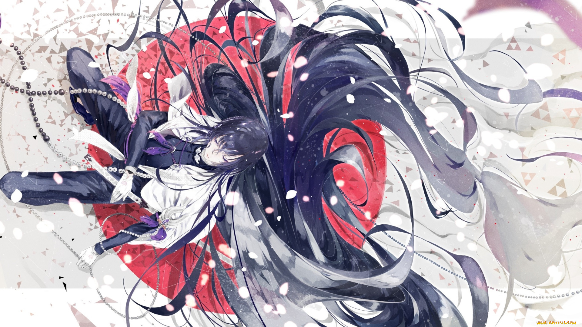 аниме, touken, ranbu, juzumaru, tsunetsugu