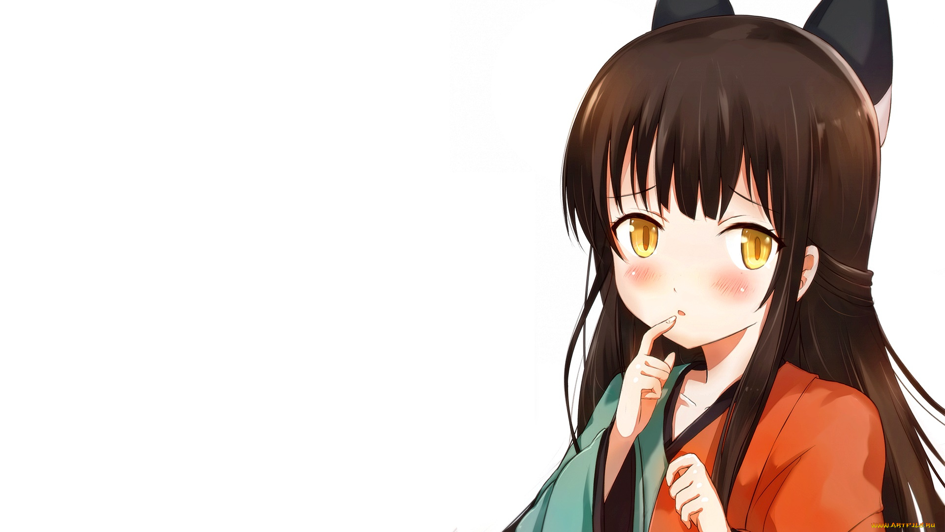 аниме, urara, meirochou, фон, девушка, взгляд