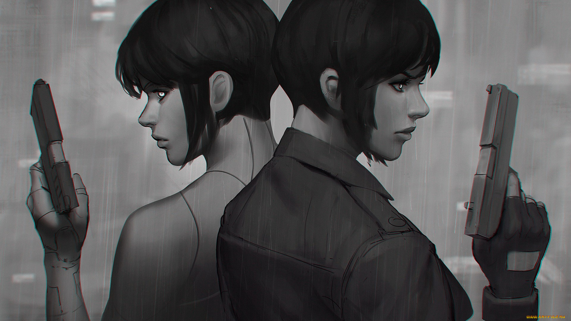 фэнтези, девушки, cyberpunk