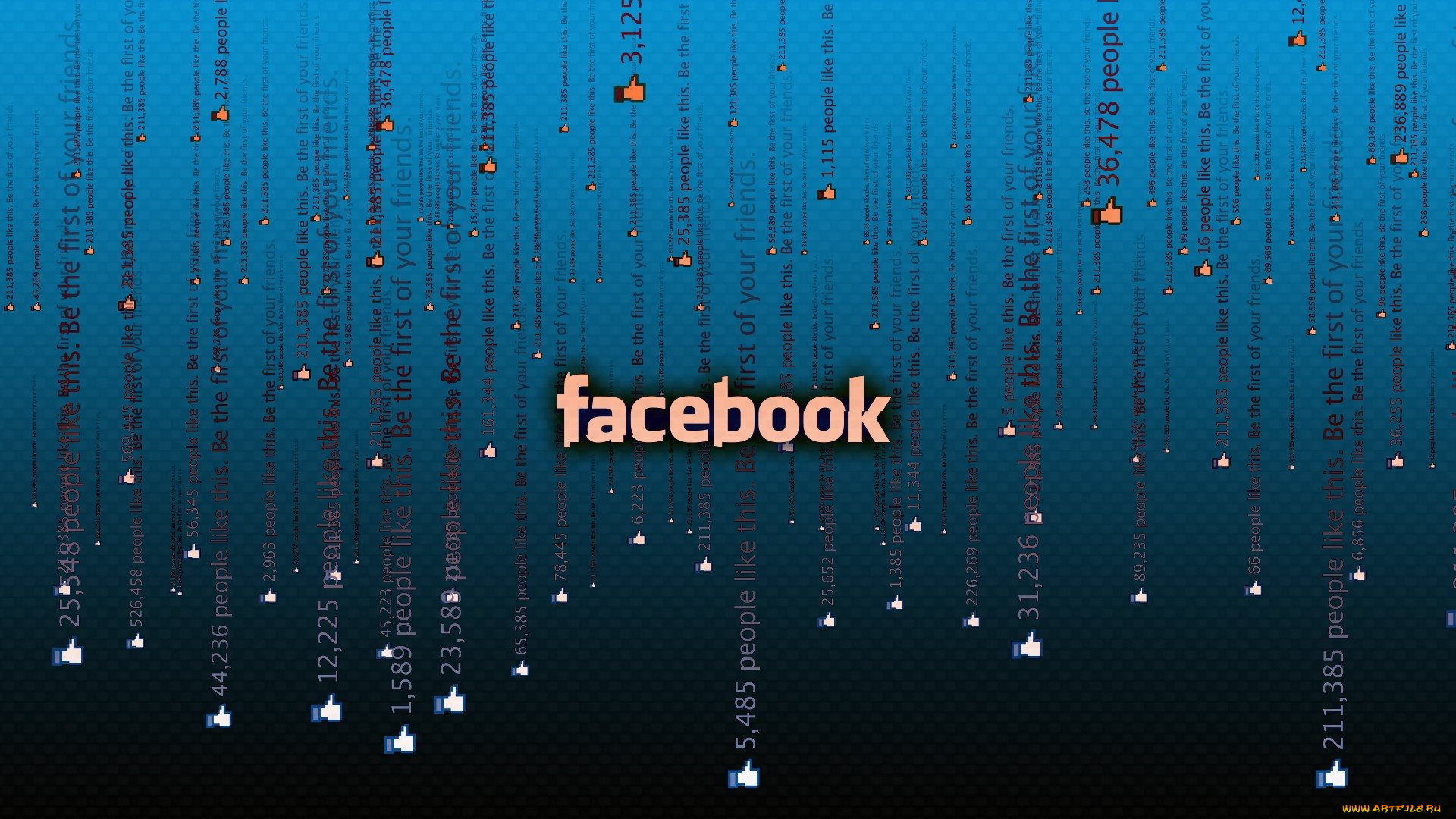 компьютеры, facebook, зимний, лес, снег, зима