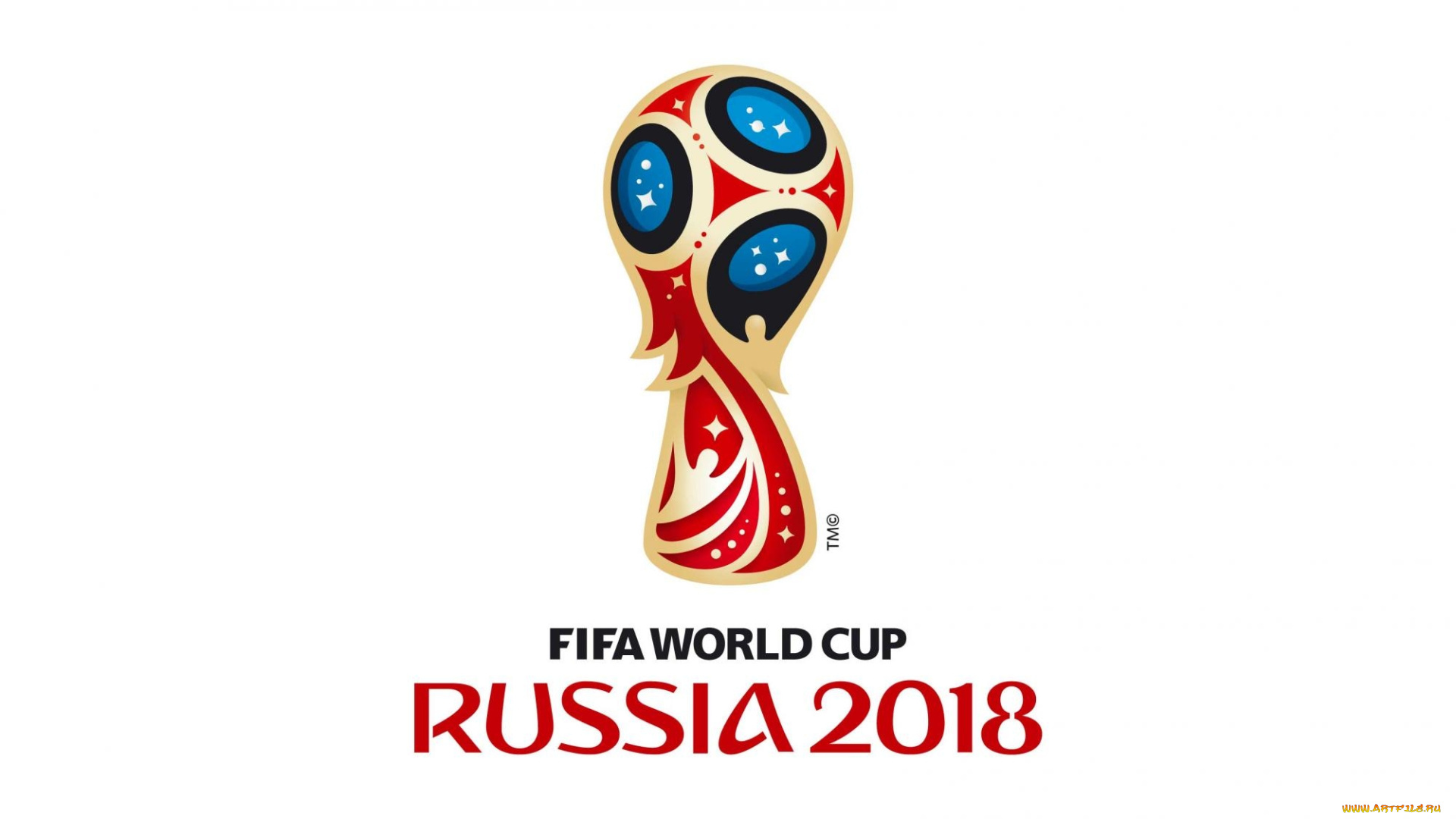 спорт, логотипы, турниров, эмблема, Чемпионата, мира, по, футболу, 2018, на, белом, фоне