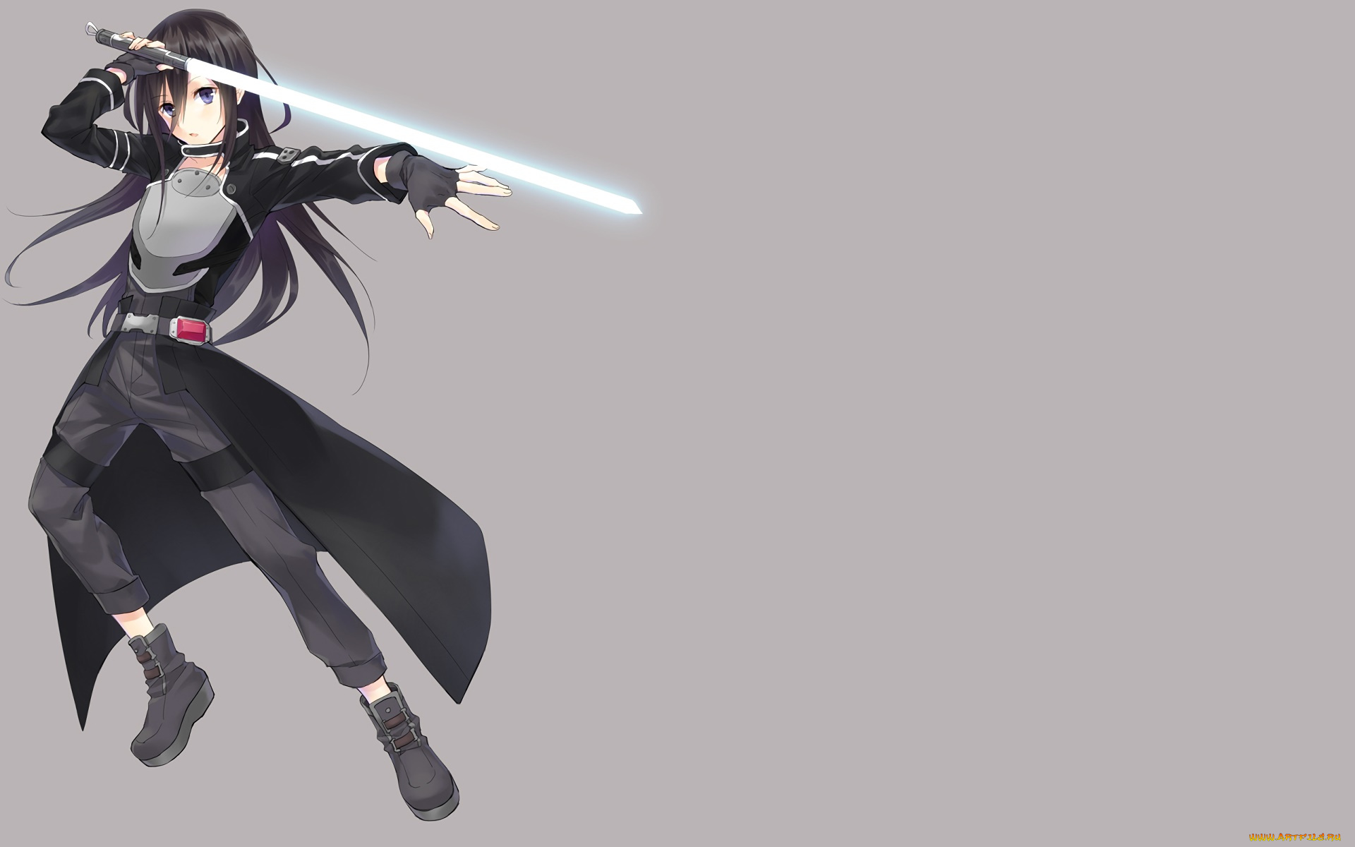 аниме, sword, art, online, фон, девушка, взгляд