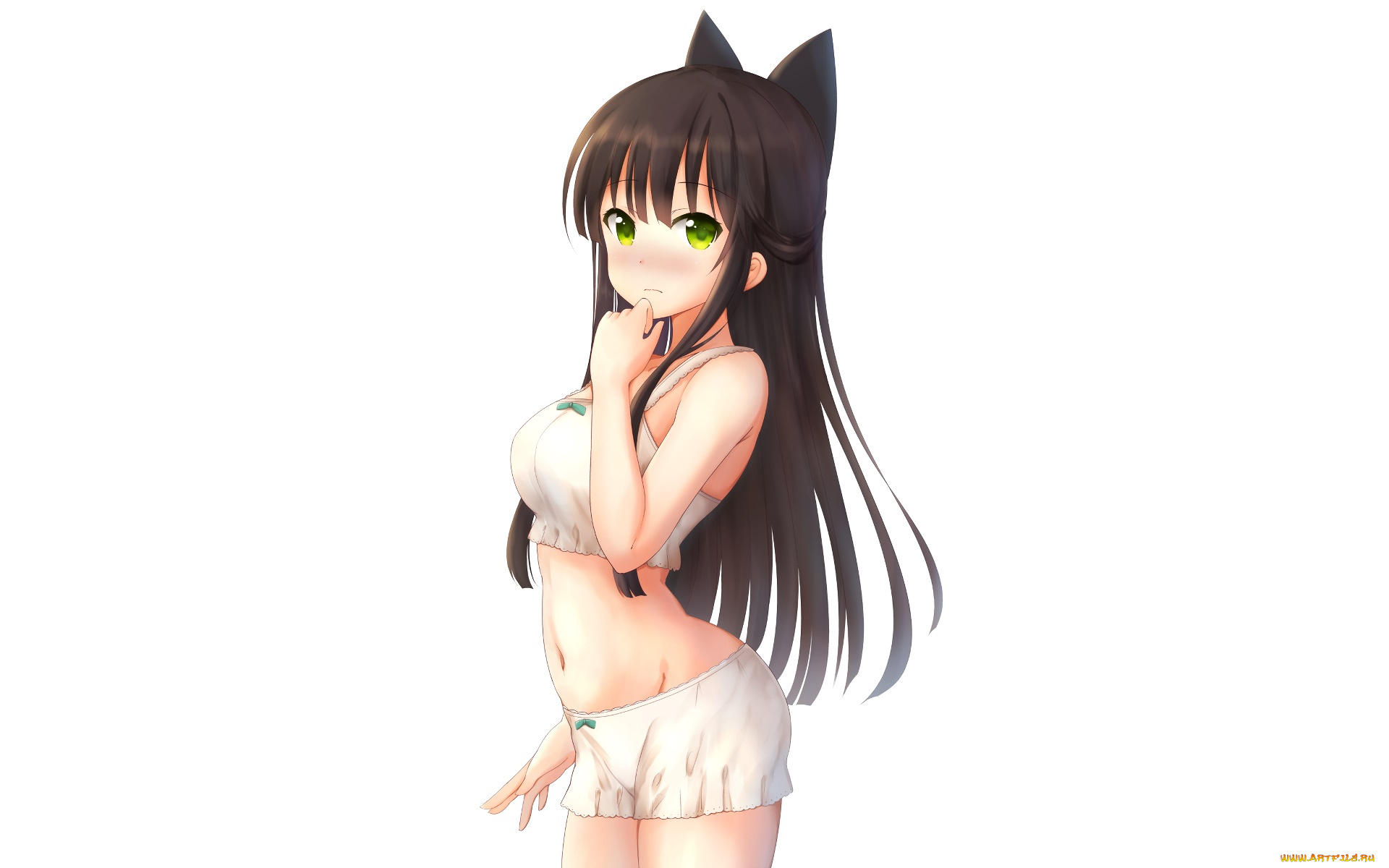 аниме, urara, meirochou, девушка, взгляд, фон