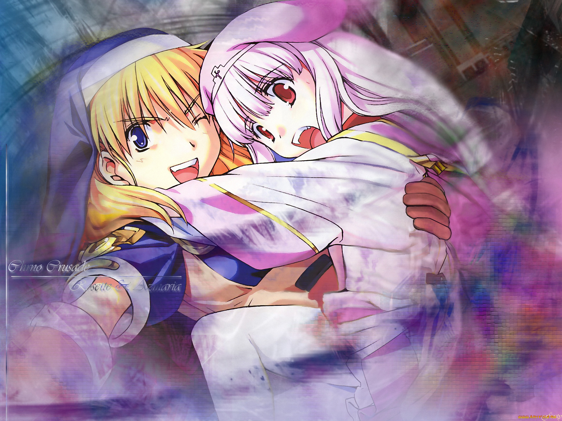 аниме, chrno, crusade, rosette, azmaria, девушка, christoper