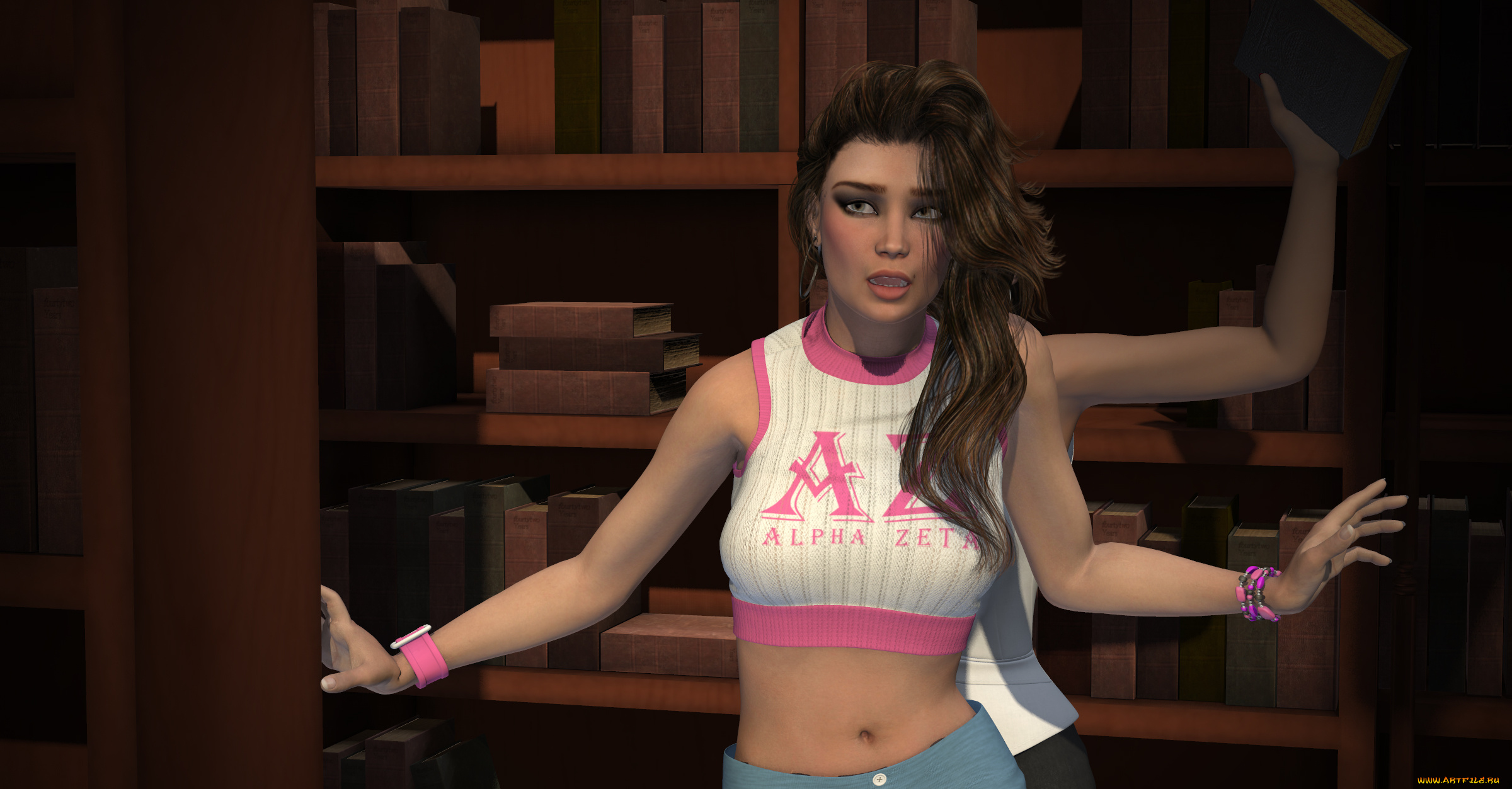 librarian, perils, 3д, графика, фантазия, , fantasy, девушка, взгляд, фон