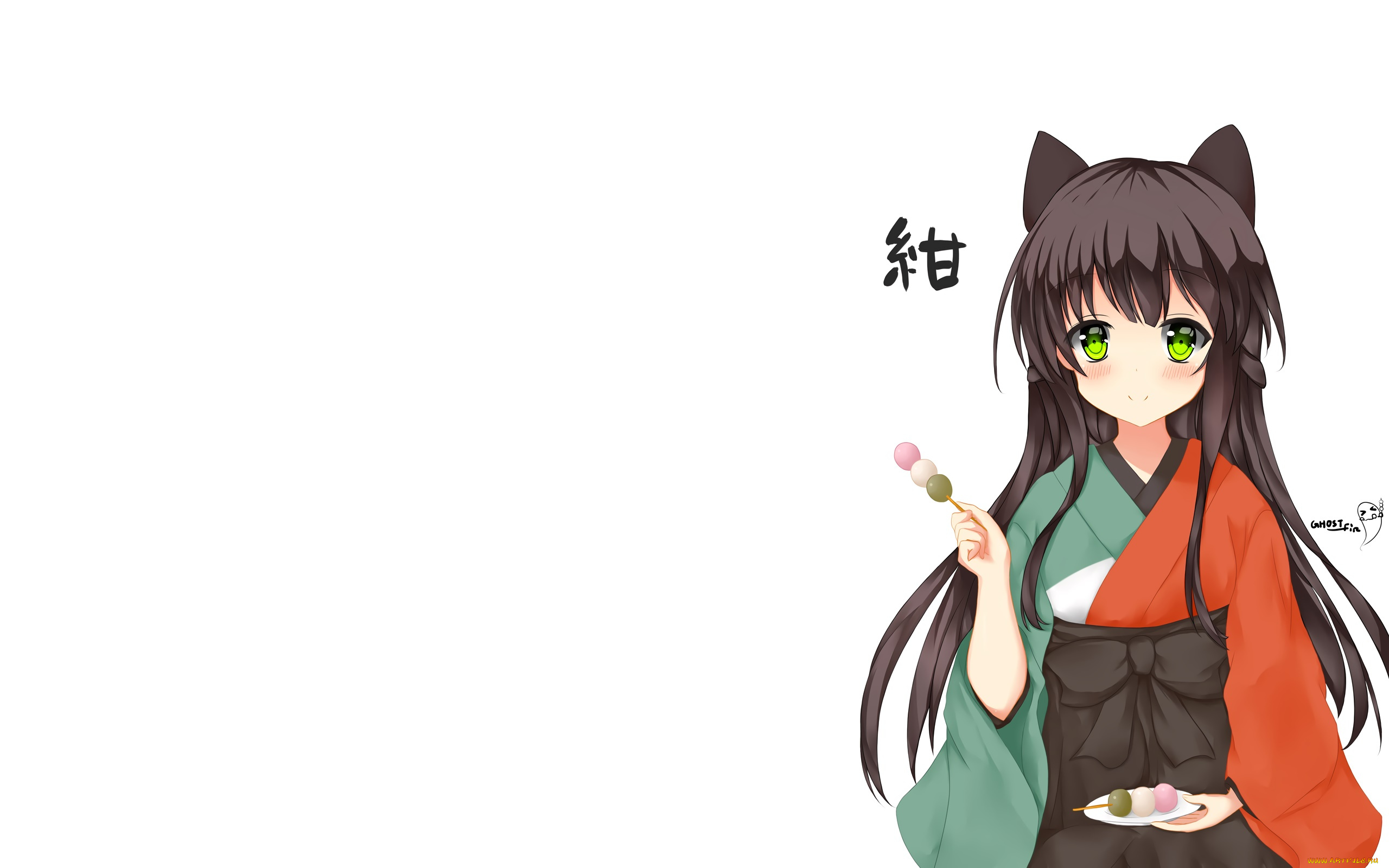 аниме, urara, meirochou, девушка, взгляд, фон