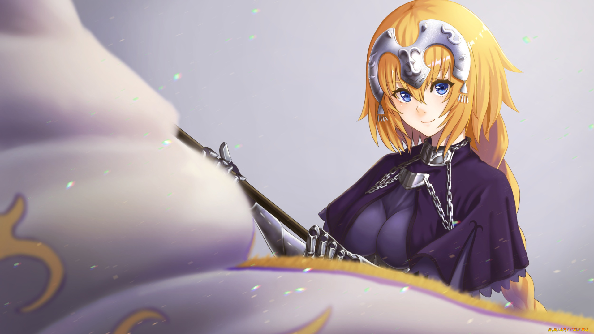 аниме, fate, stay, night, фон, взгляд, девушка