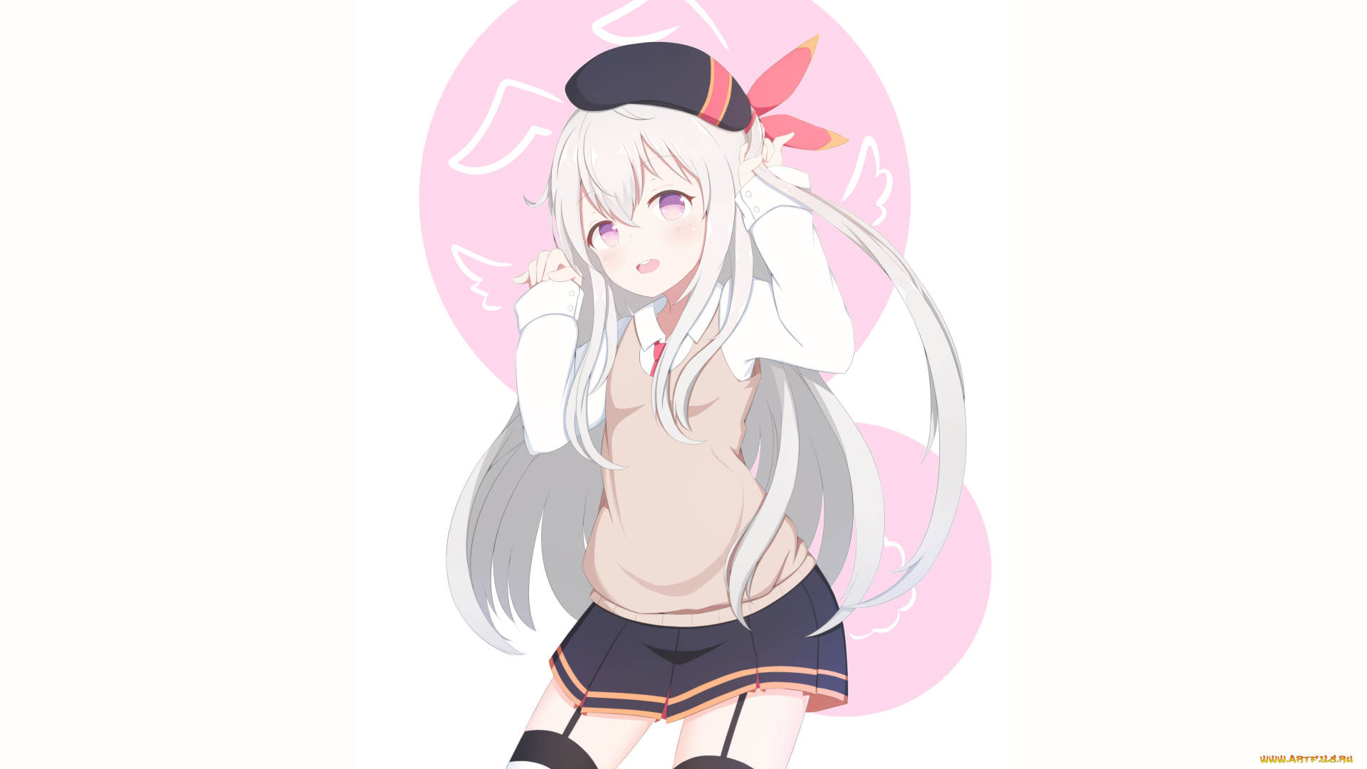 аниме, girls, frontline, девушка, взгляд, фон