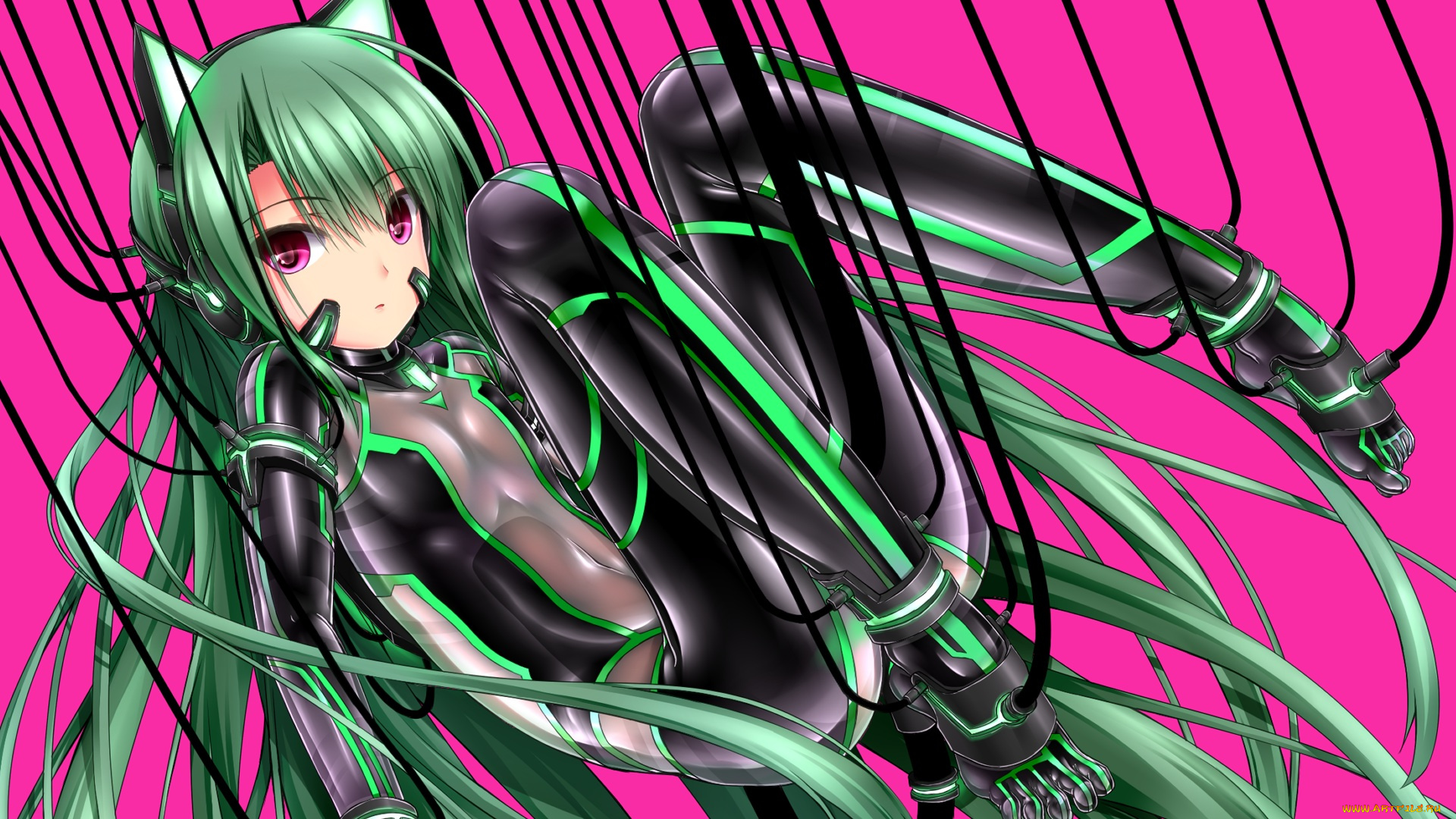 аниме, оружие, , техника, , технологии, девушка, взгляд, фон