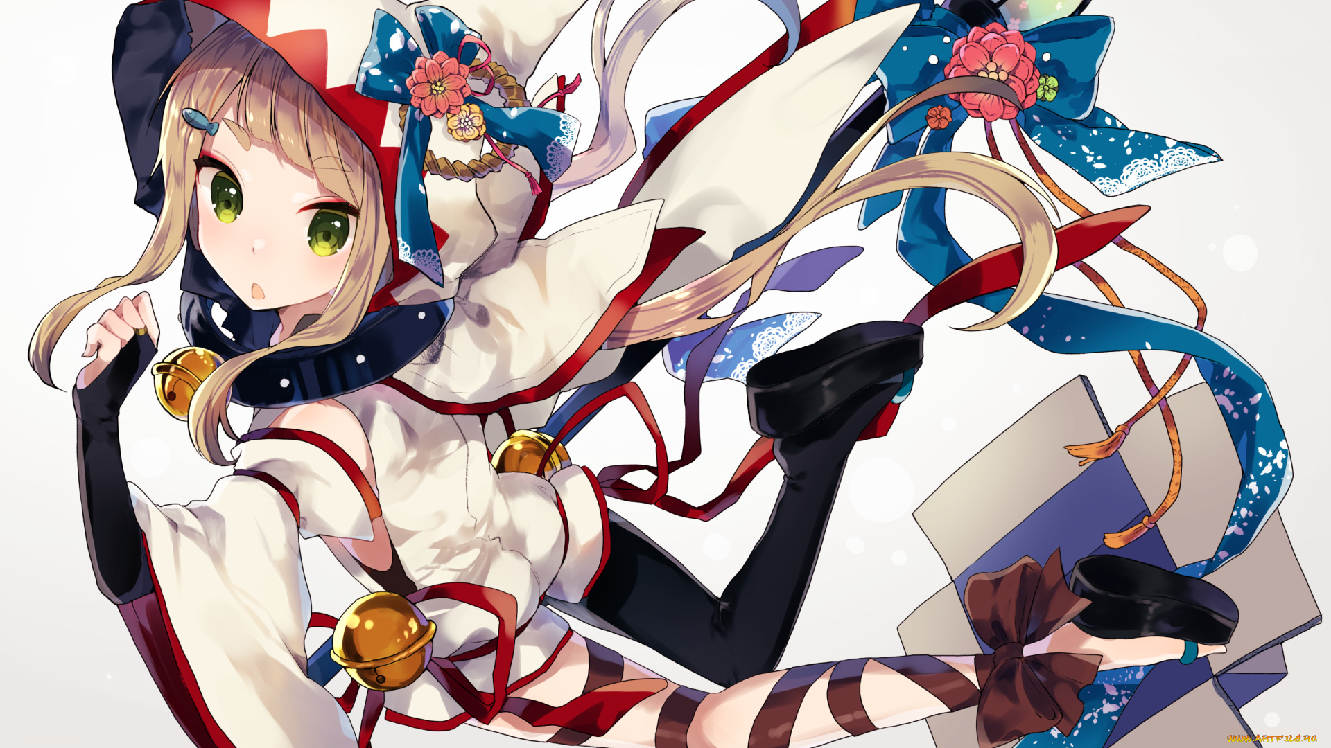 аниме, unknown, , другое, , девушки, взгляд, фон