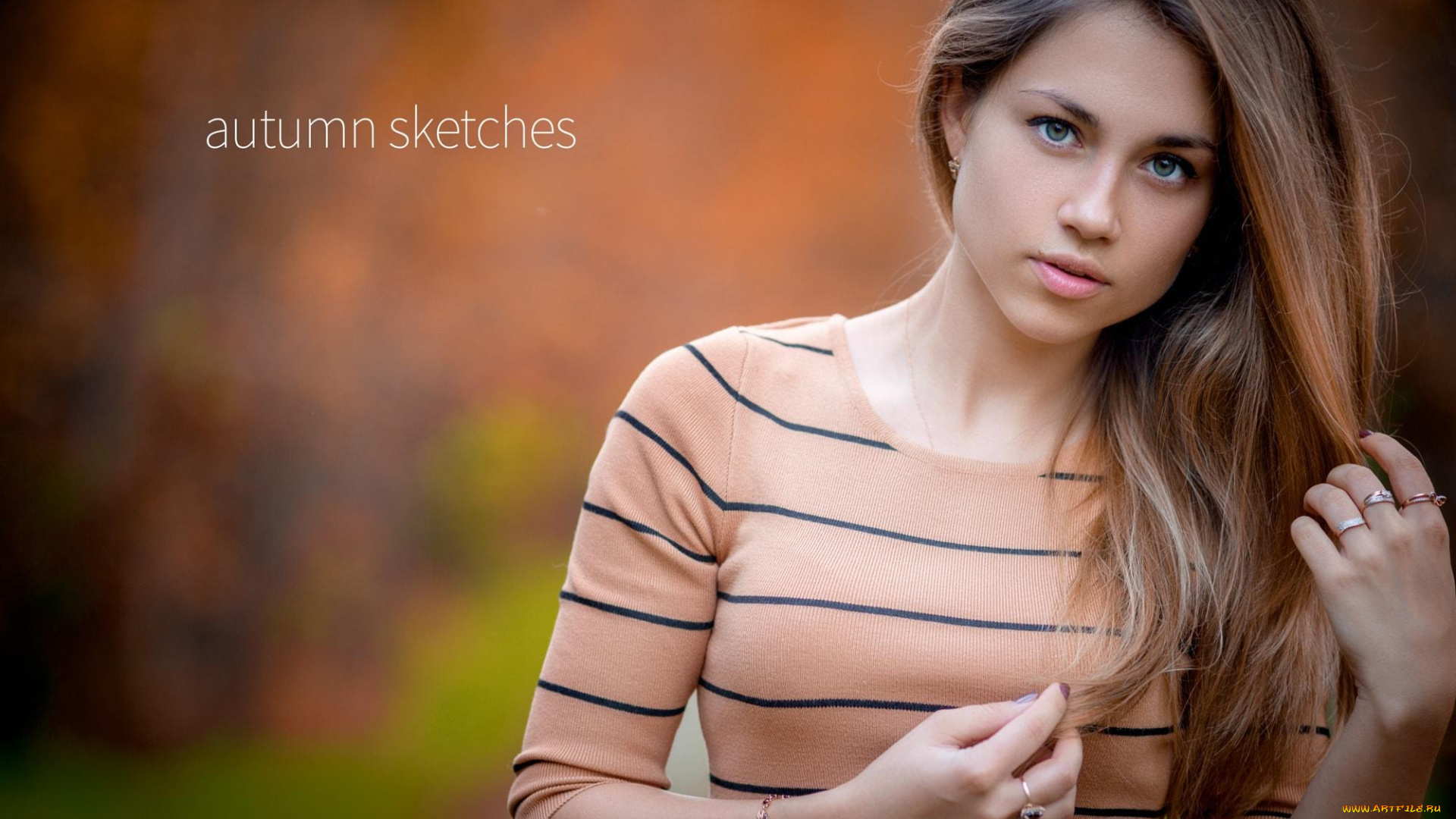 девушки, -unsort, , блондинки, , светловолосые, браслет, кольца, свитер, блондинка, осень