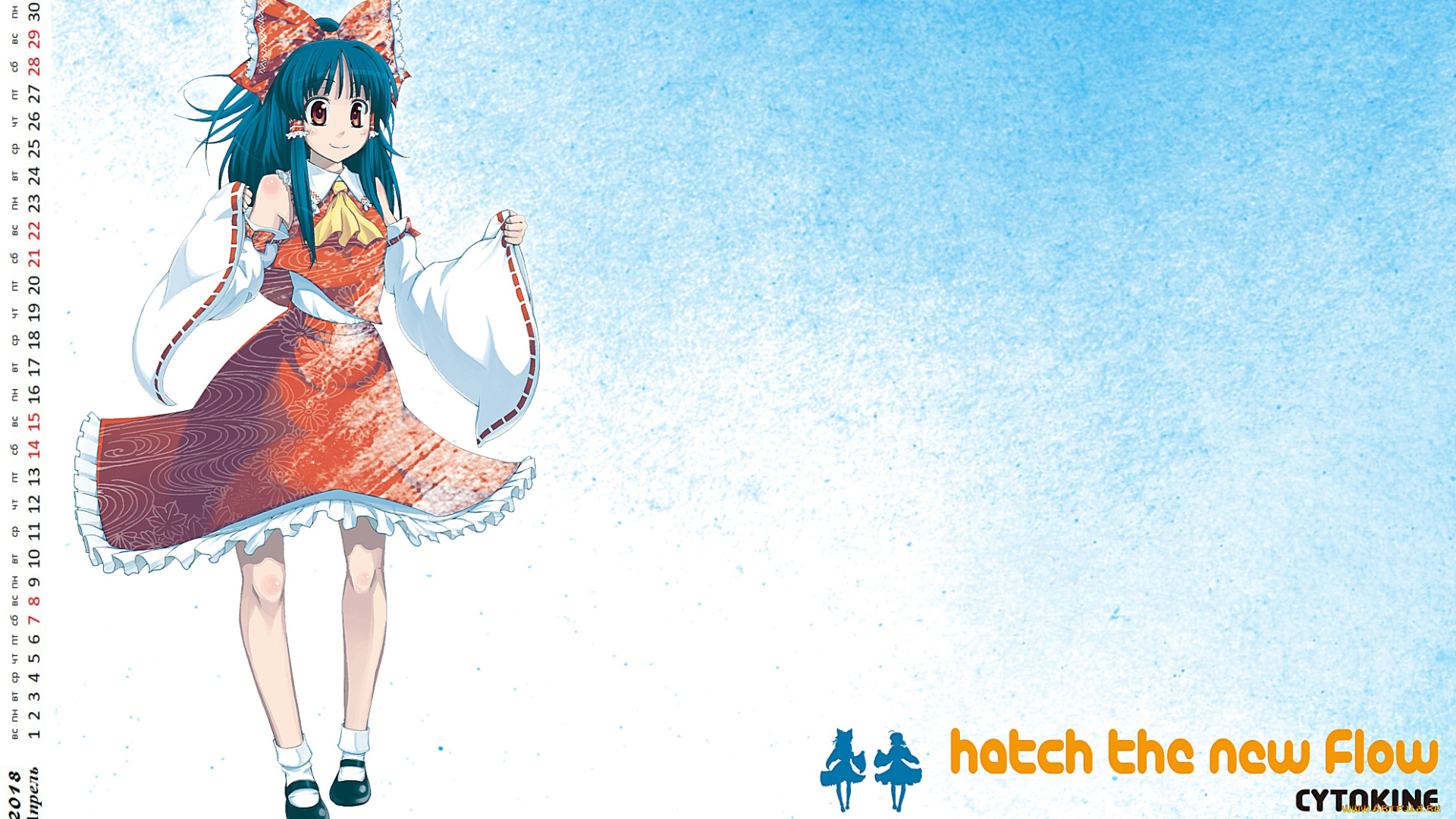 календари, аниме, взгляд, девочка