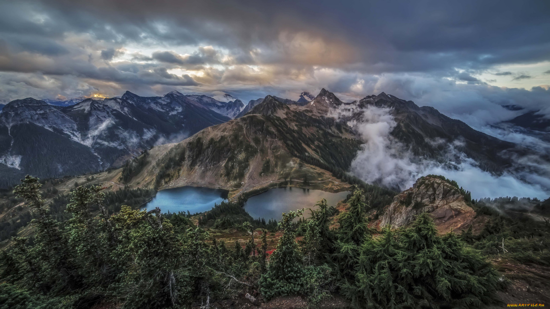 природа, горы, простор