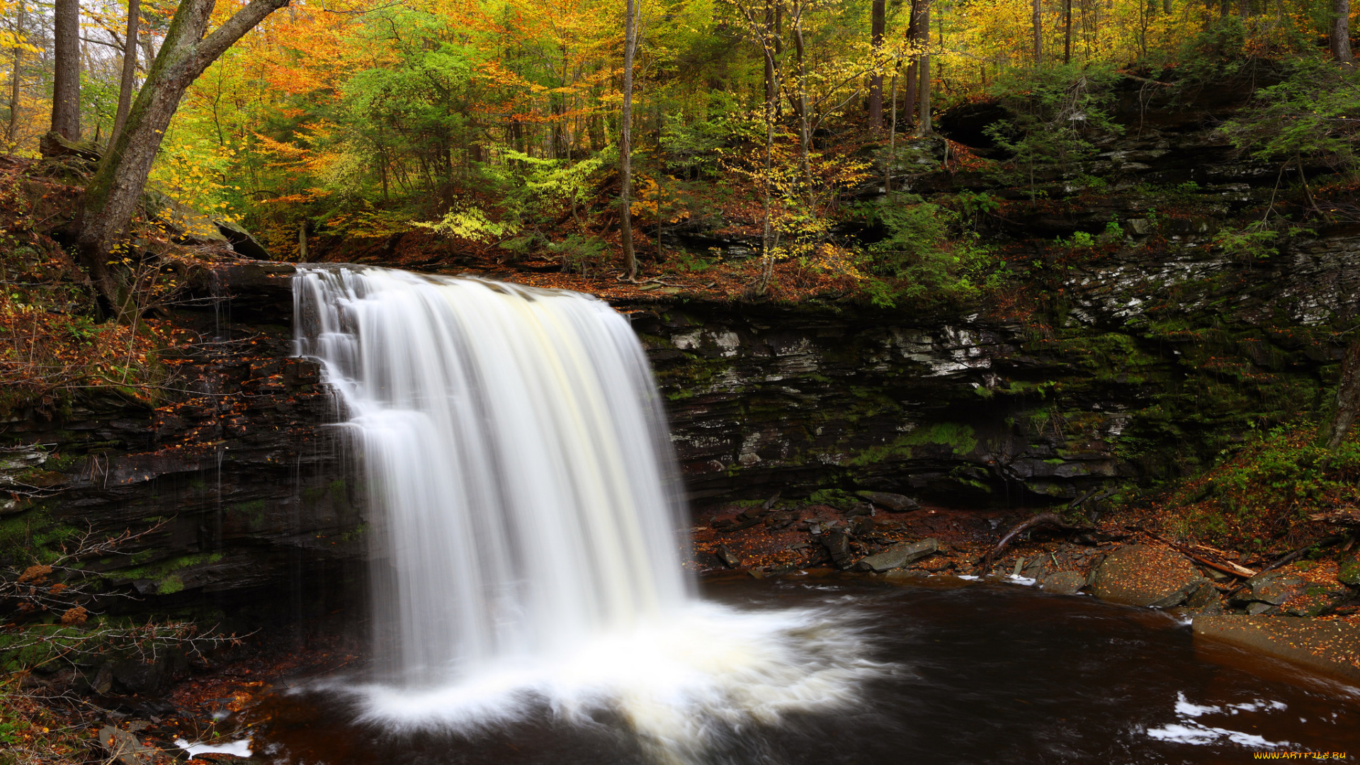 природа, водопады, простор