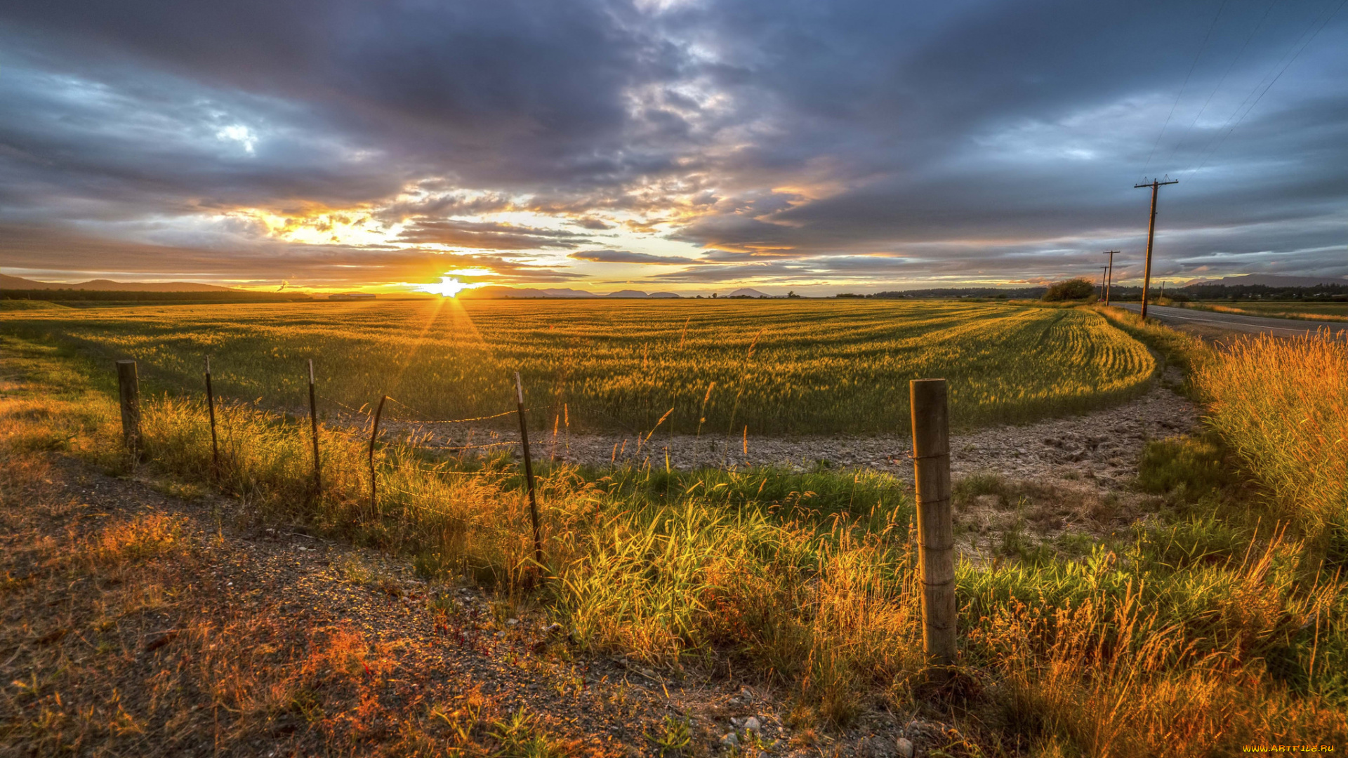 природа, восходы, закаты, простор