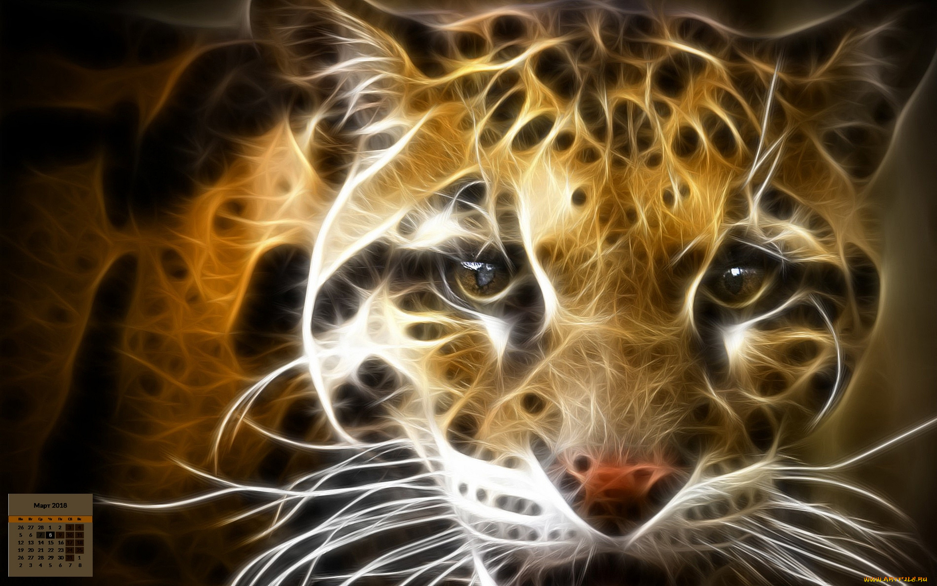 календари, рисованные, , векторная, графика, морда, взгляд, 2018, животное