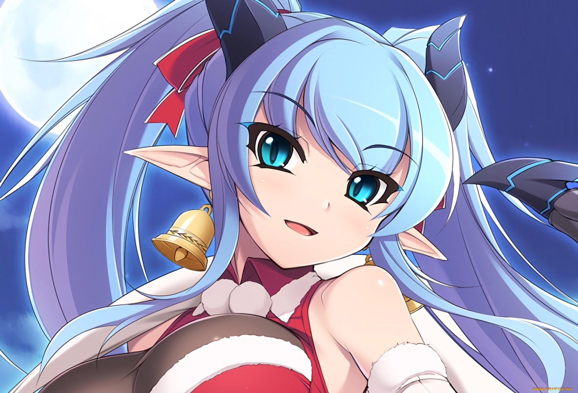 rage, of, bahamut, аниме, shingeki, no, bahamut, девушка, взгляд, фон