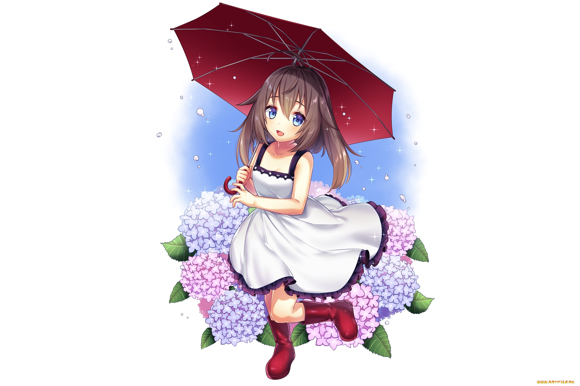 аниме, unknown, , другое, , девушка, взгляд, фон