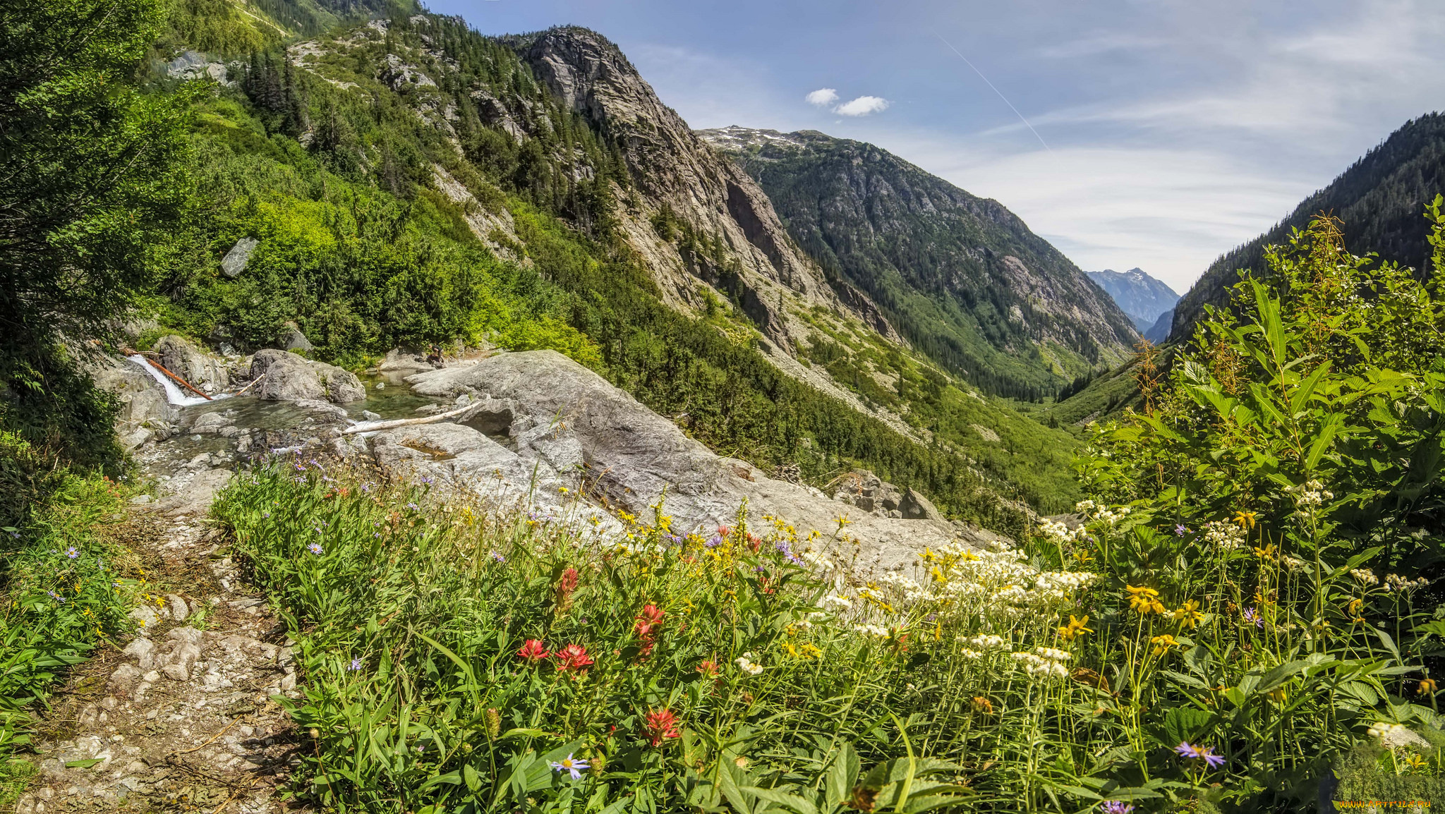 природа, горы, простор