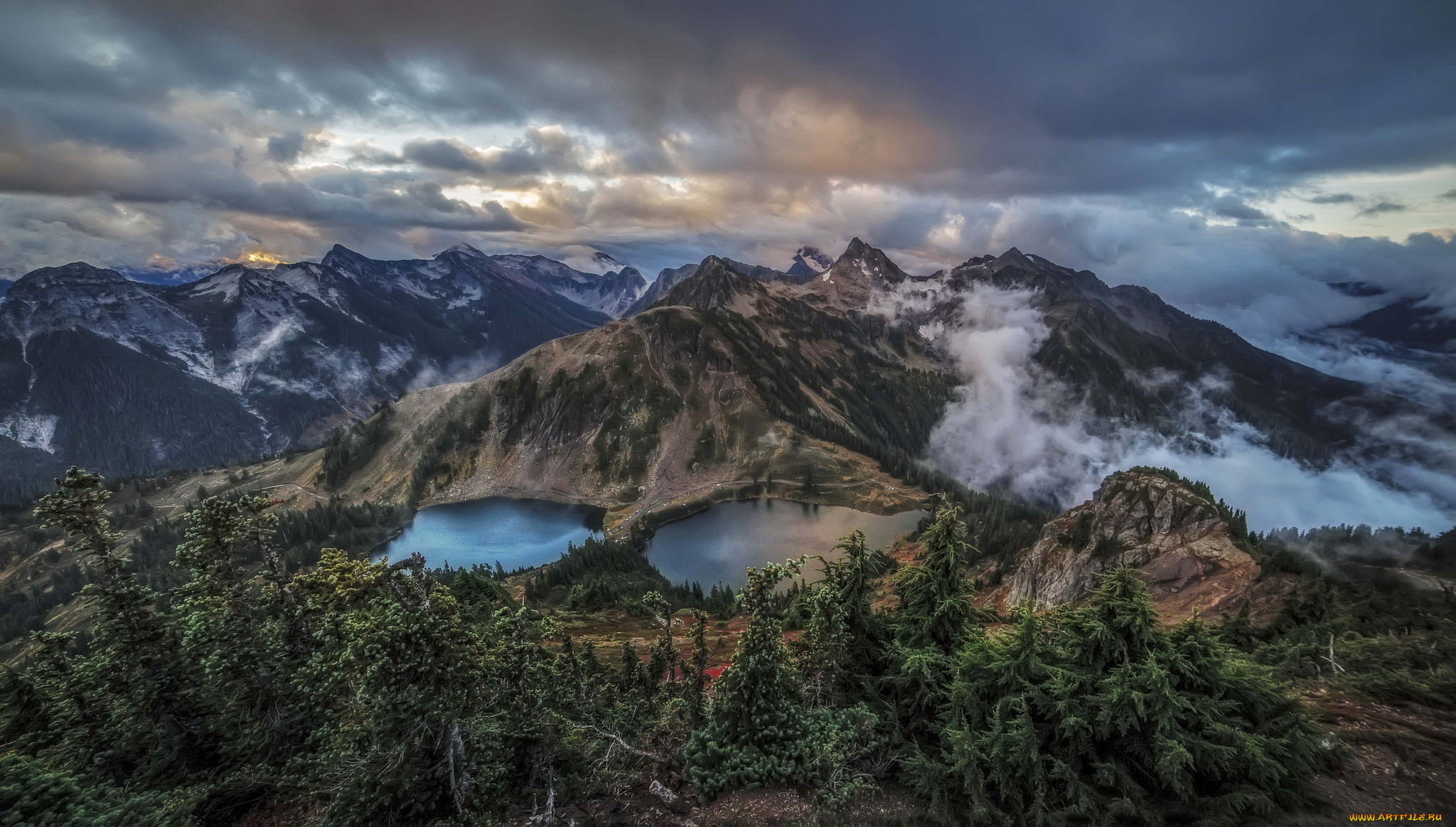 природа, горы, простор