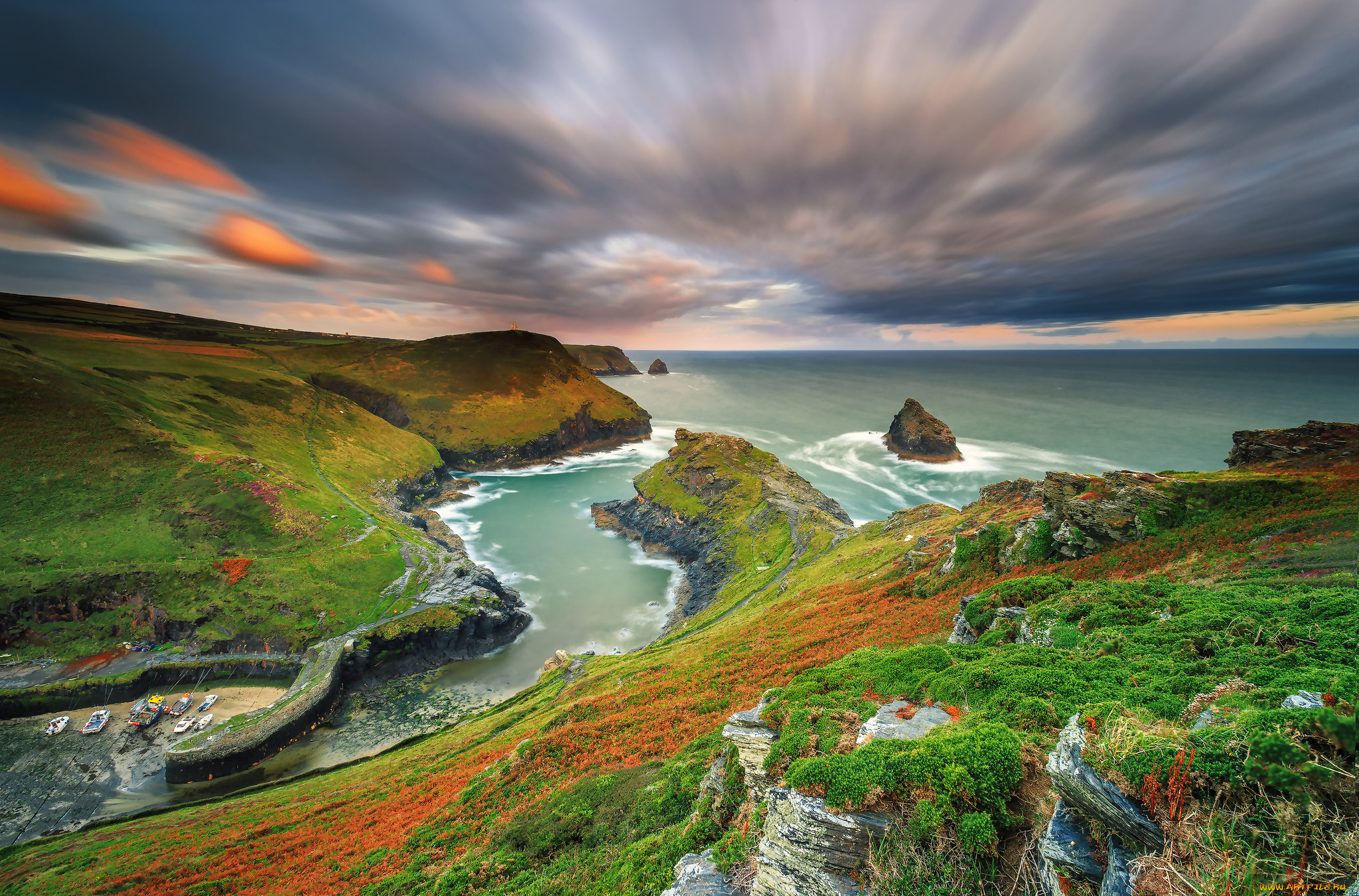 природа, побережье, берег