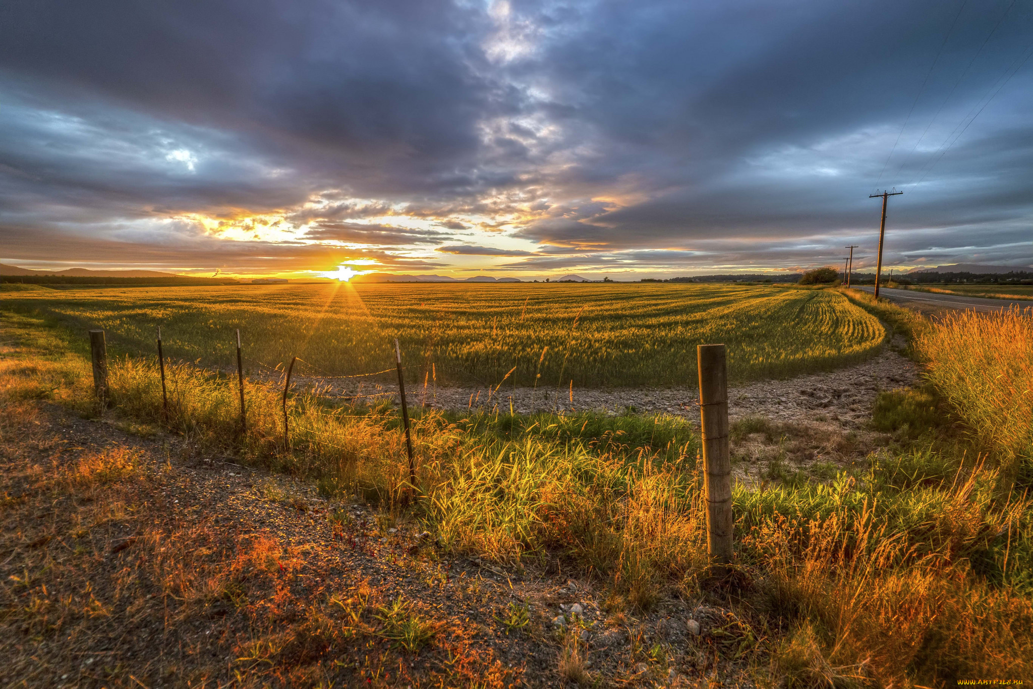 природа, восходы, закаты, простор