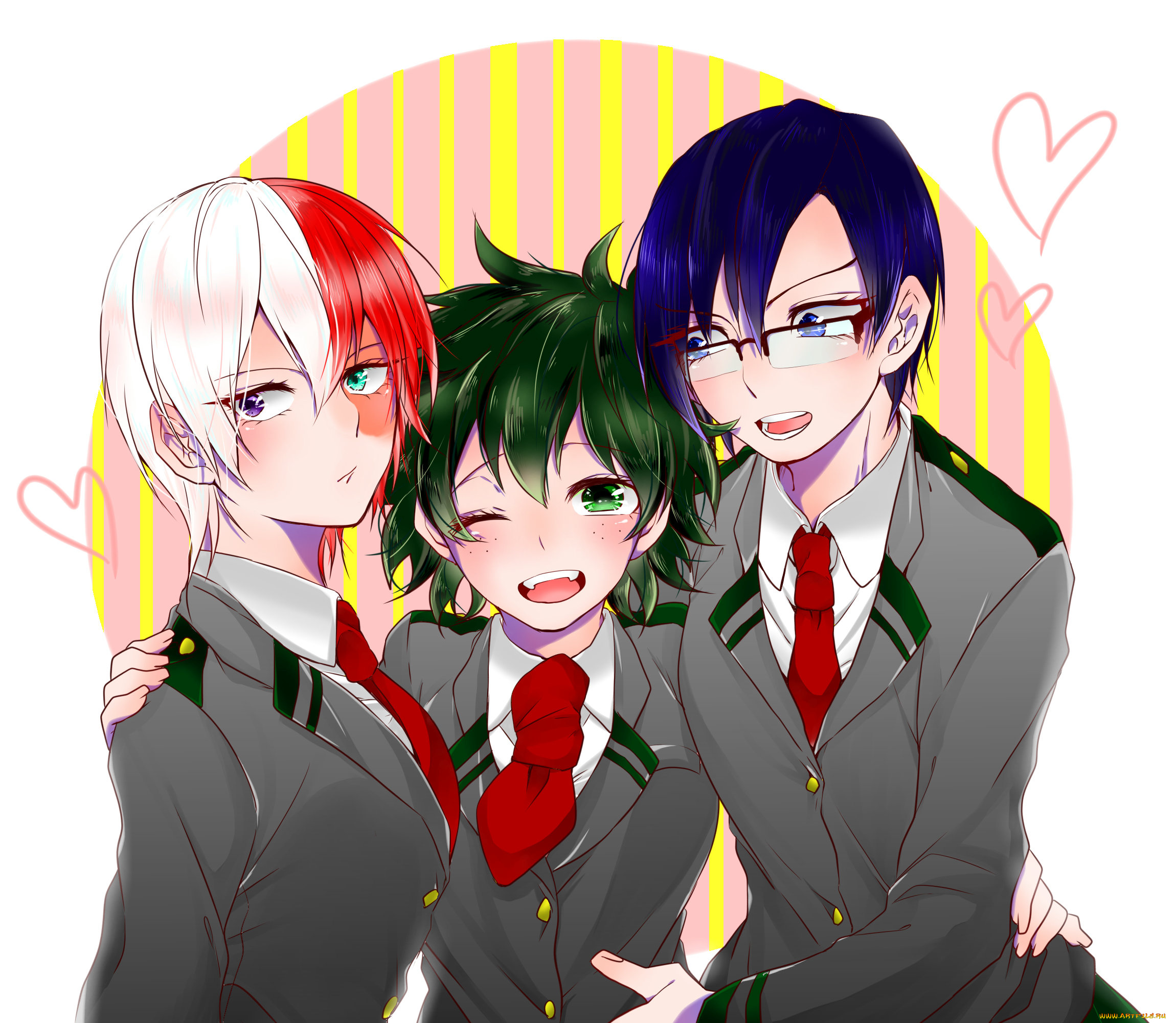 аниме, boku, no, hero, academia, моя, геройская, академия