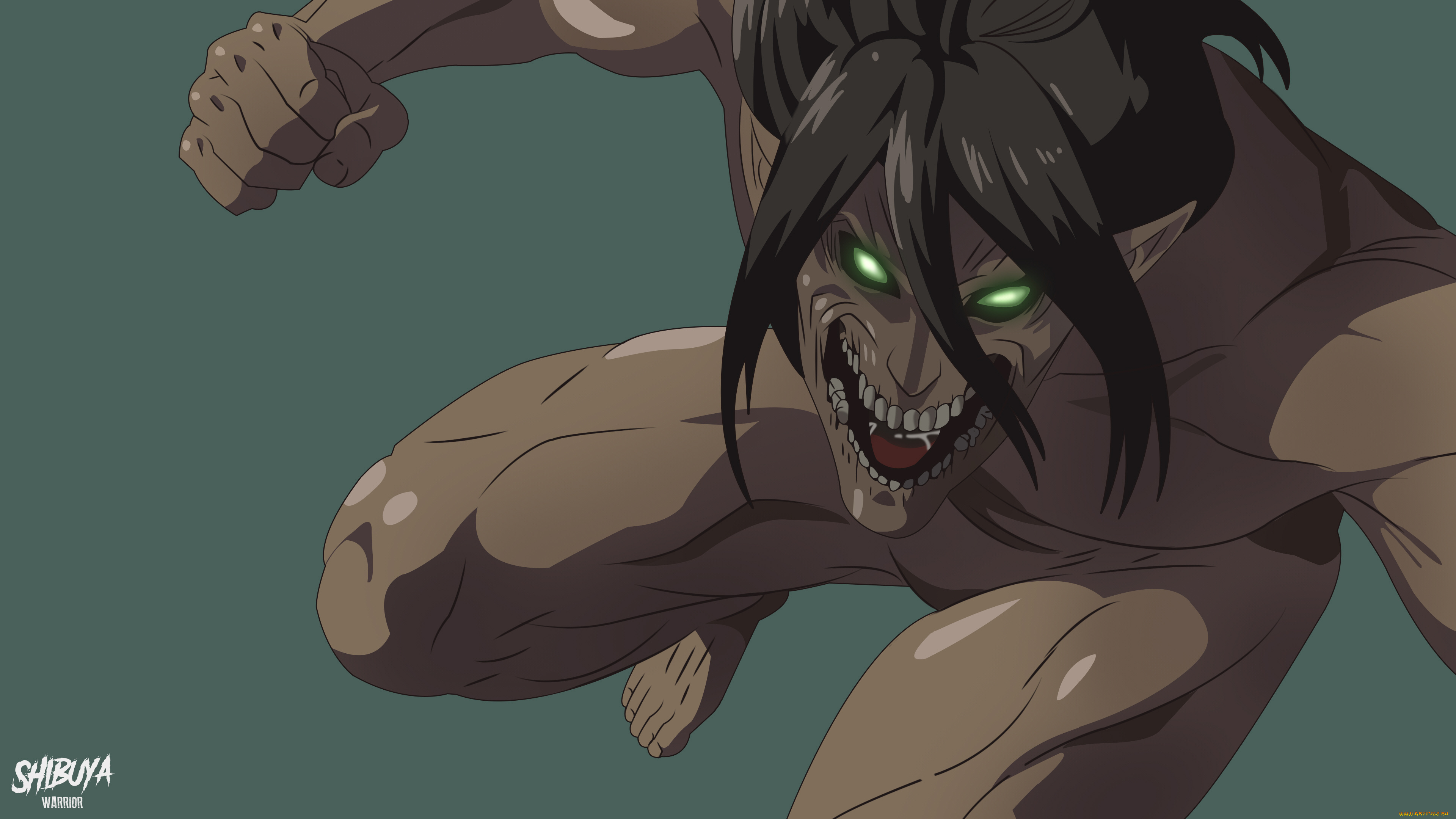 аниме, shingeki, no, kyojin, титан