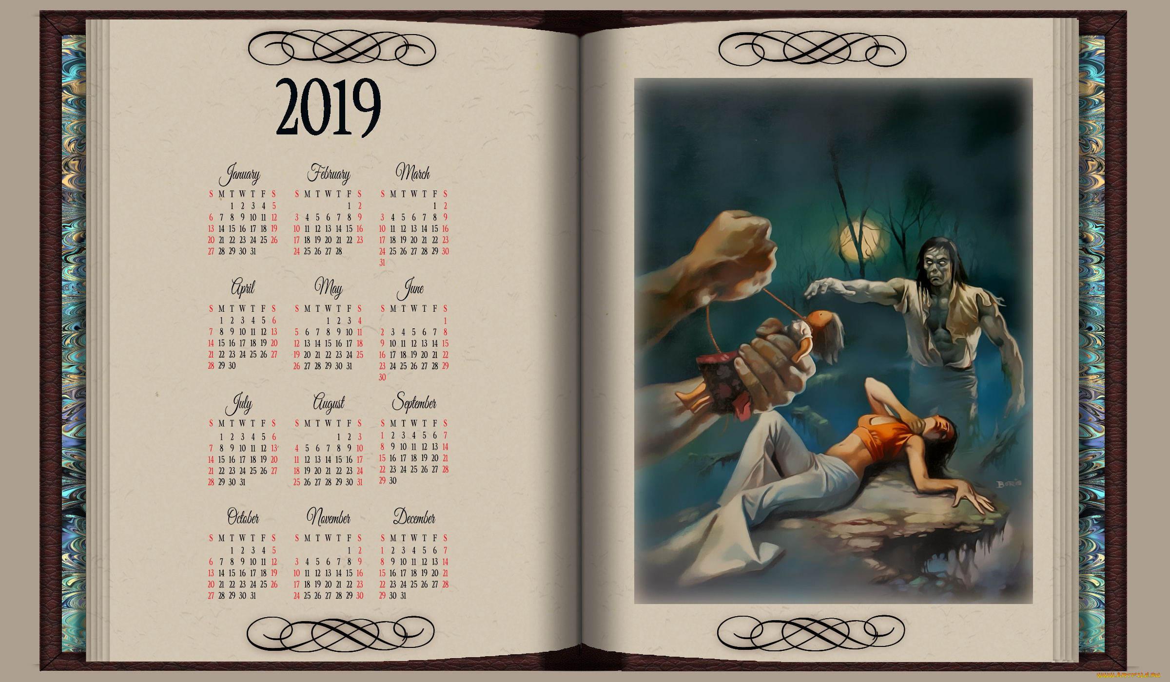 календари, фэнтези, колдовство, кукла, вуду, девушка, книга