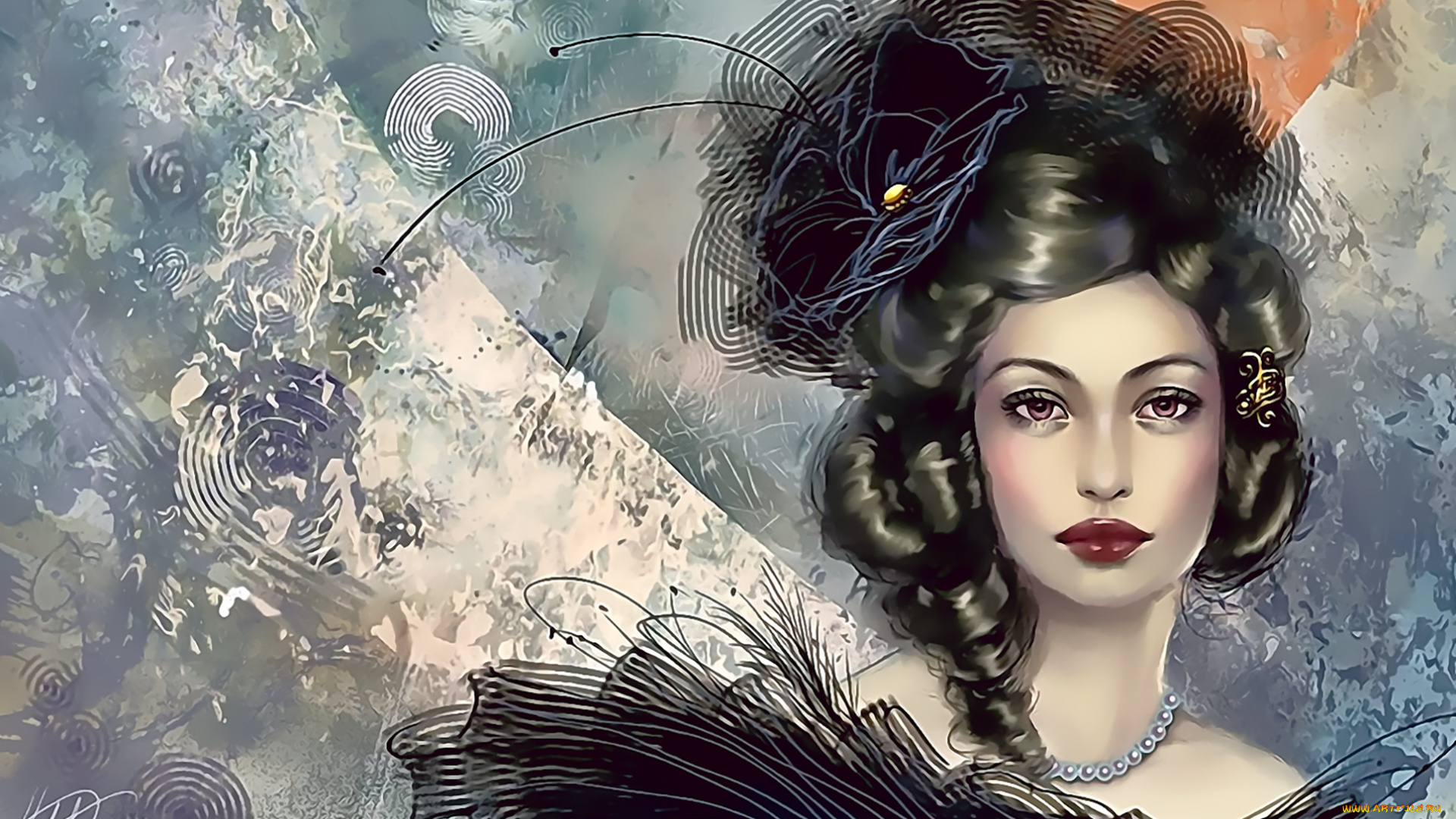 календари, рисованные, , векторная, графика, взгляд, лицо, девушка, calendar, 2020