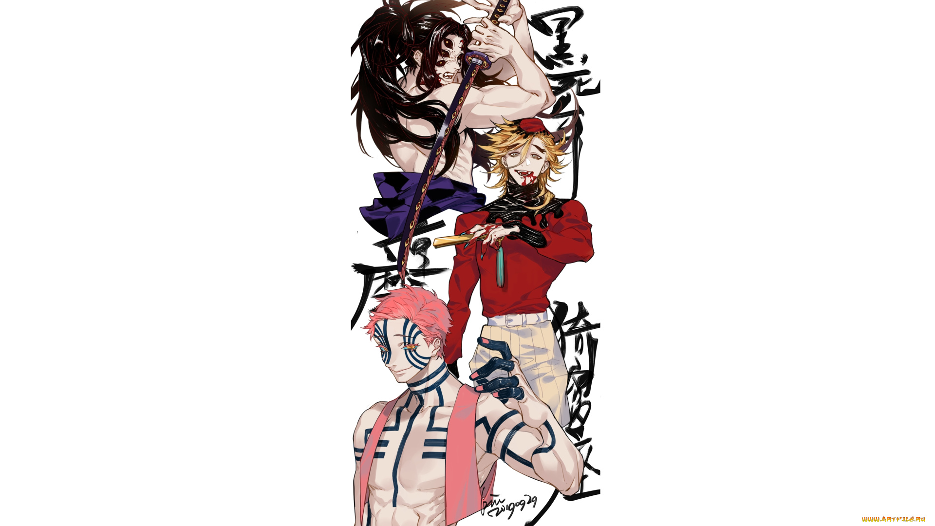 аниме, demon, slayer, , kimetsu, no, yaiba, клинок, рассекающий, демонов