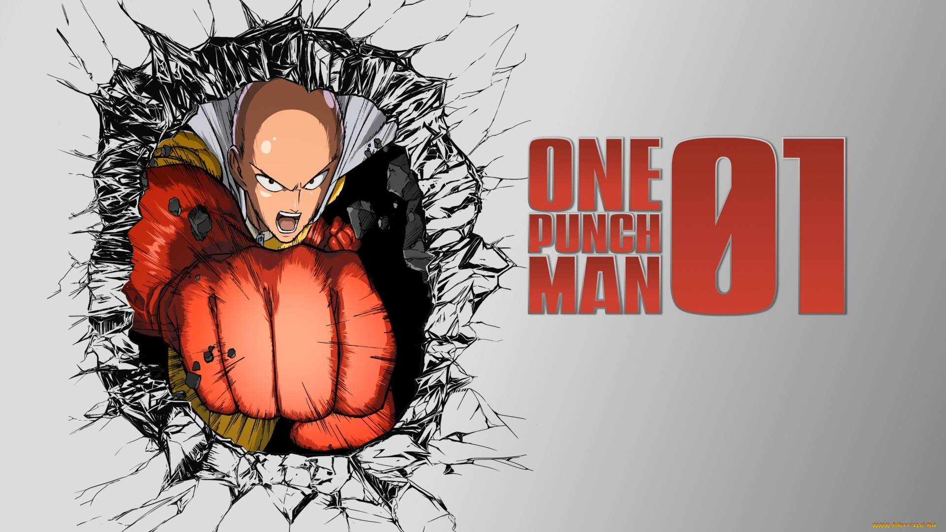 аниме, one, punch, man, ванпанчмен