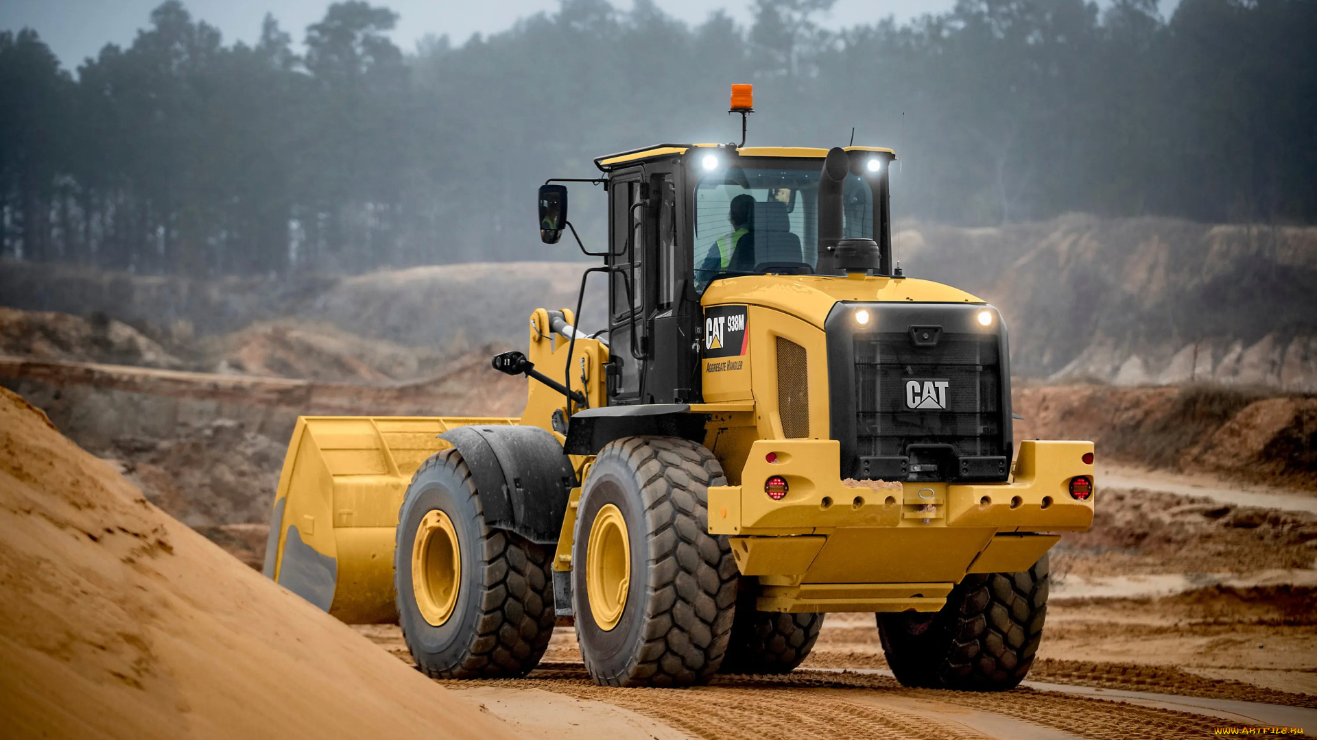 техника, фронтальные, погрузчики, caterpillar
