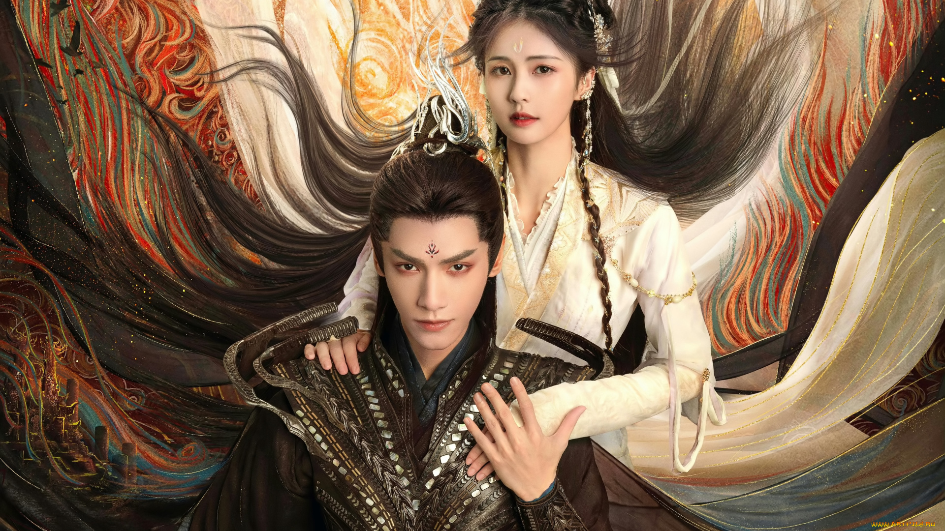 кино, фильмы, till, the, end, of, the, moon, светлый, пепел, луны, тань, тай, цзинь, минъе, бог, войны, владыка, демонов, ли, сусу, е, сеу