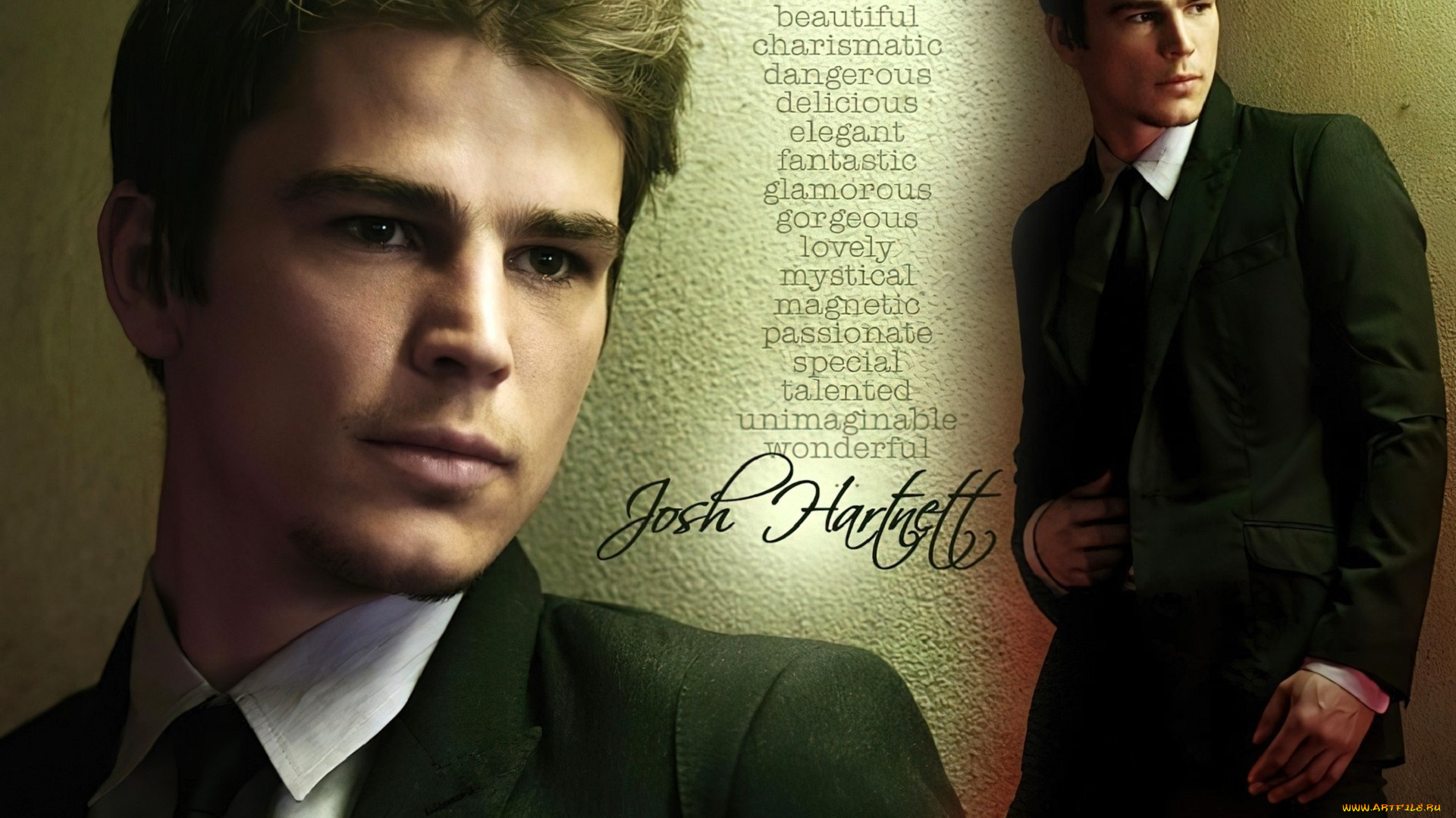 мужчины, josh, hartnett, актер, пиджак, галстук