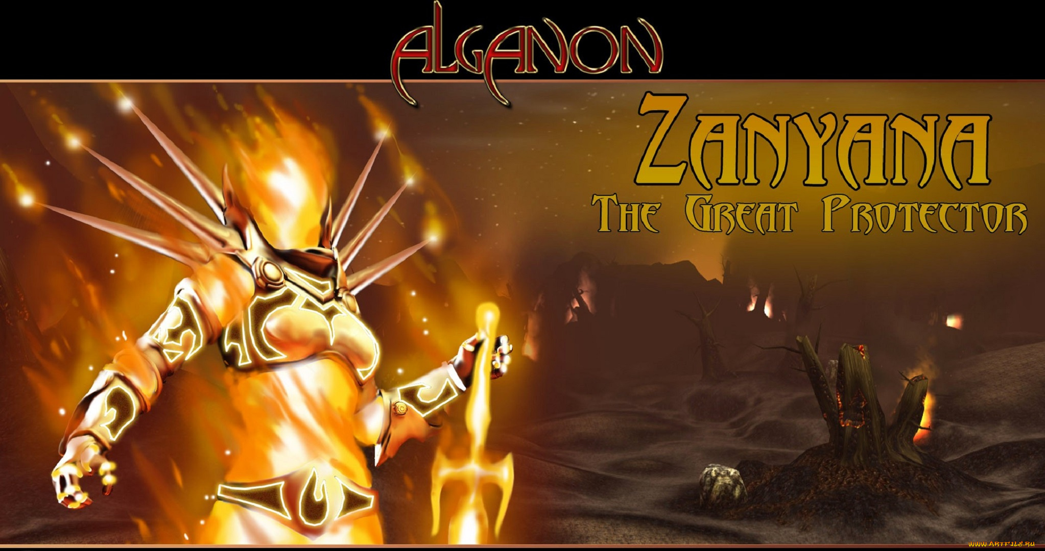 видео, игры, alganon, персонаж, огонь