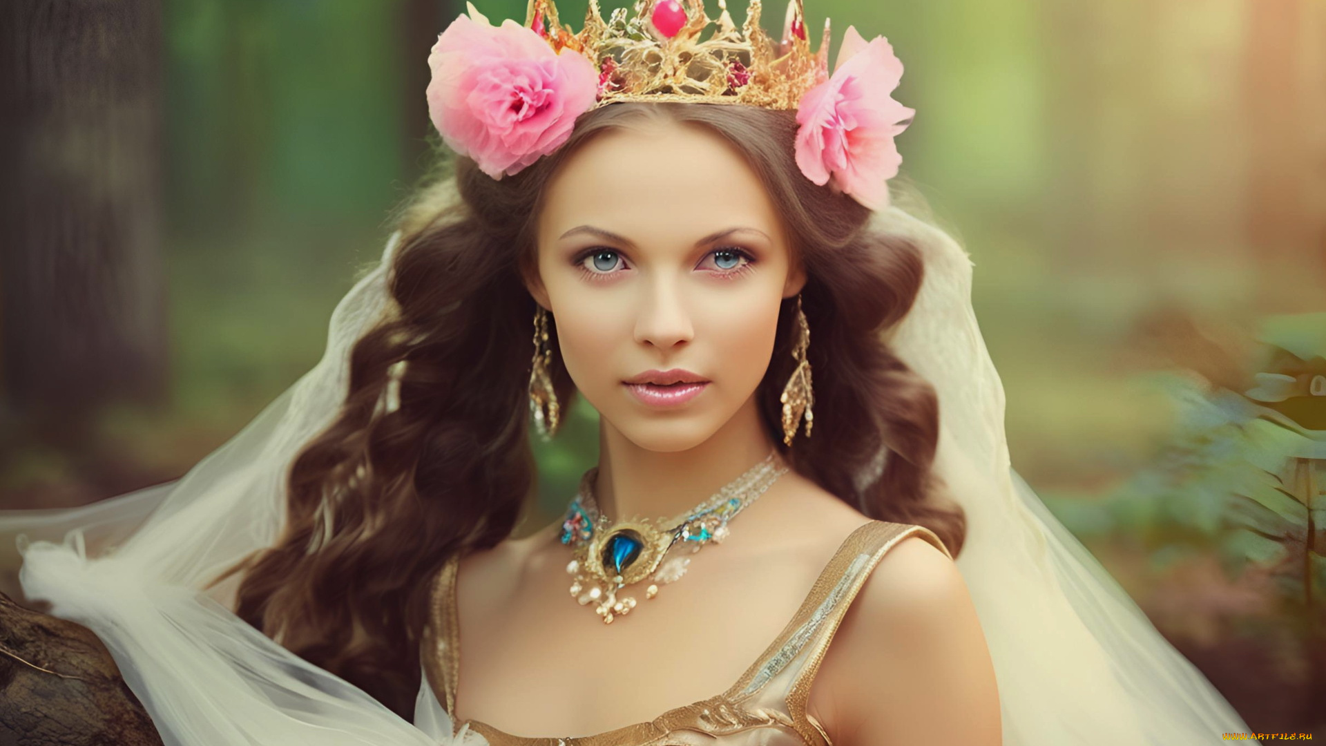 3д, графика, портреты, и, лица, , portraits, and, faсes, принцесса, корона, украшения