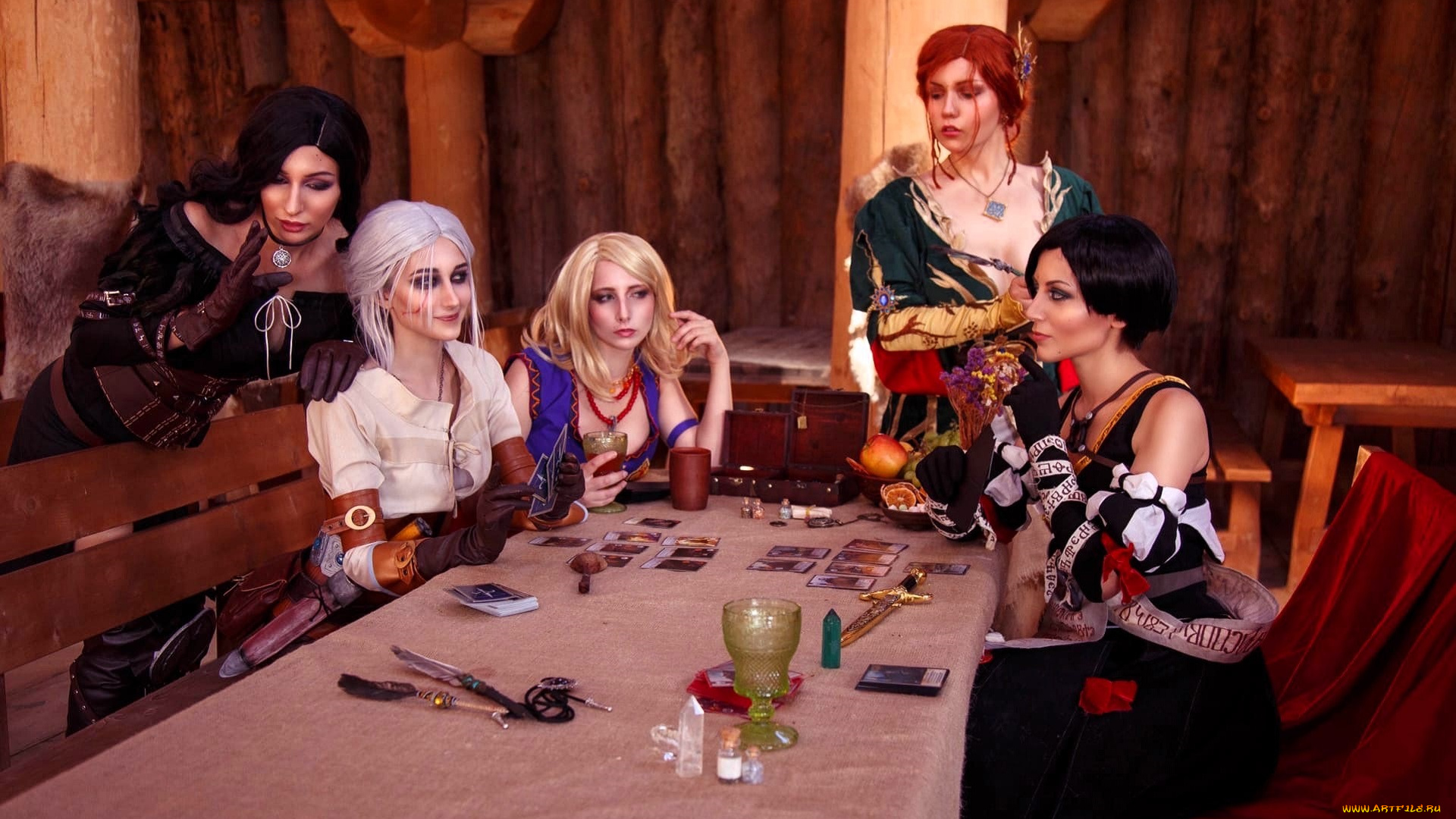 девушки, ольга, кожевникова, , lady, bell, образы, косплей, наряды, костюмы, ведьмы, стол, карты