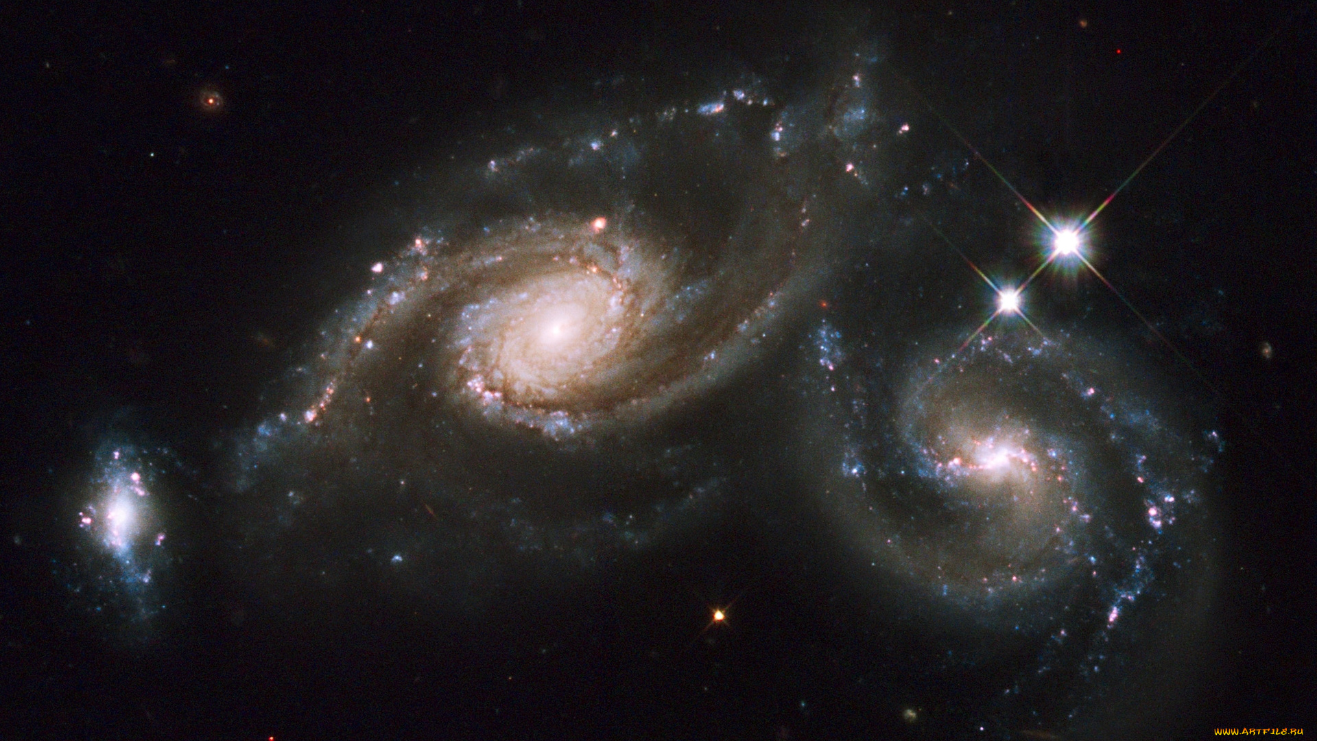 космос, галактики, туманности