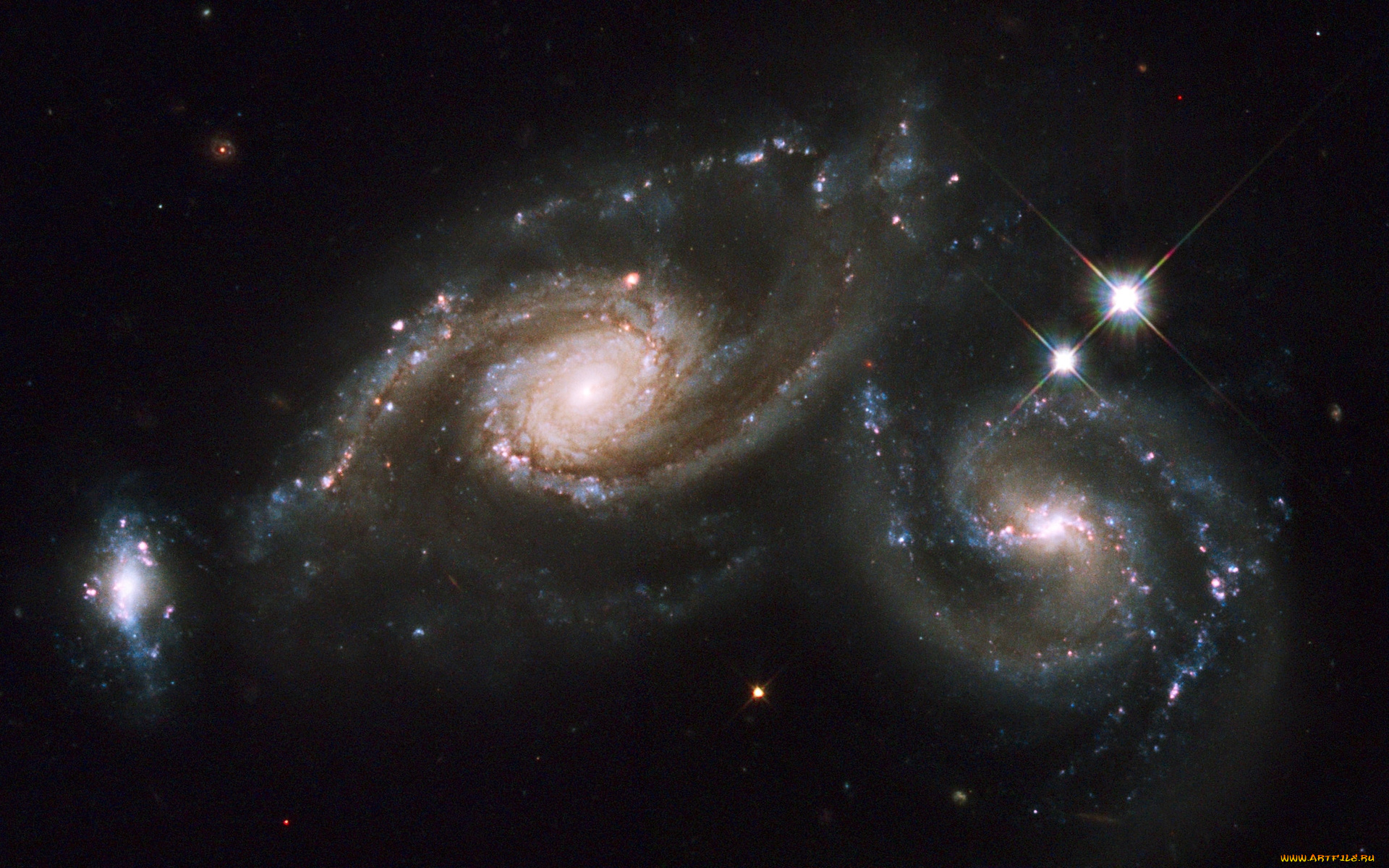 космос, галактики, туманности