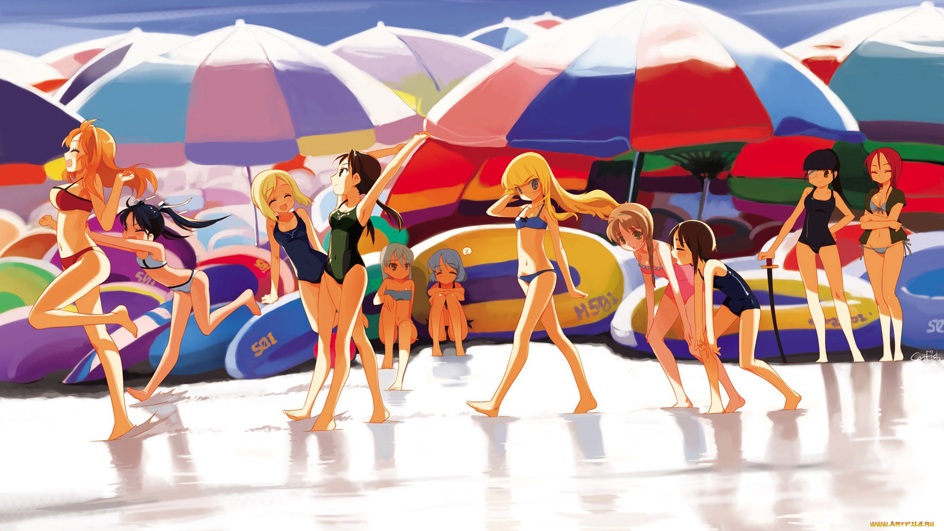 аниме, strike, witches