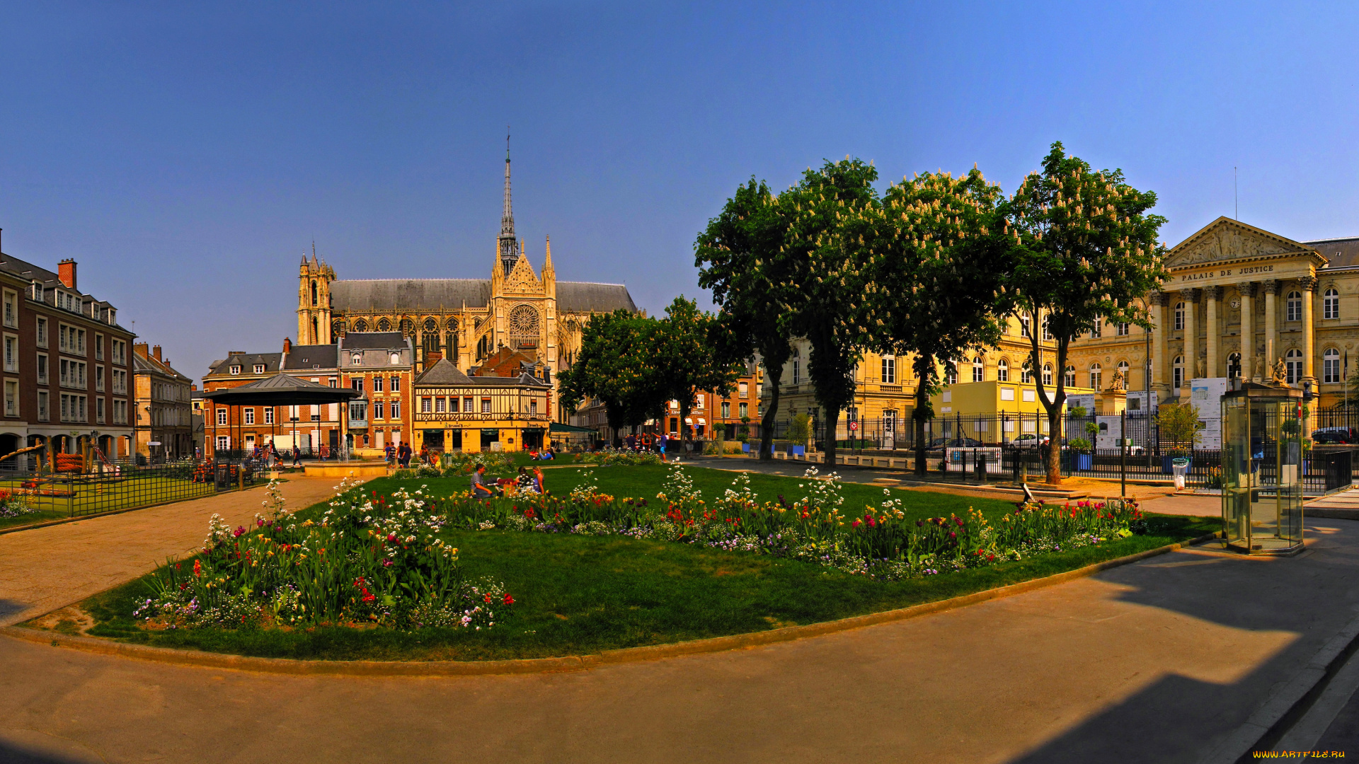 города, улицы, площади, набережные, пикардия, амьен, франция